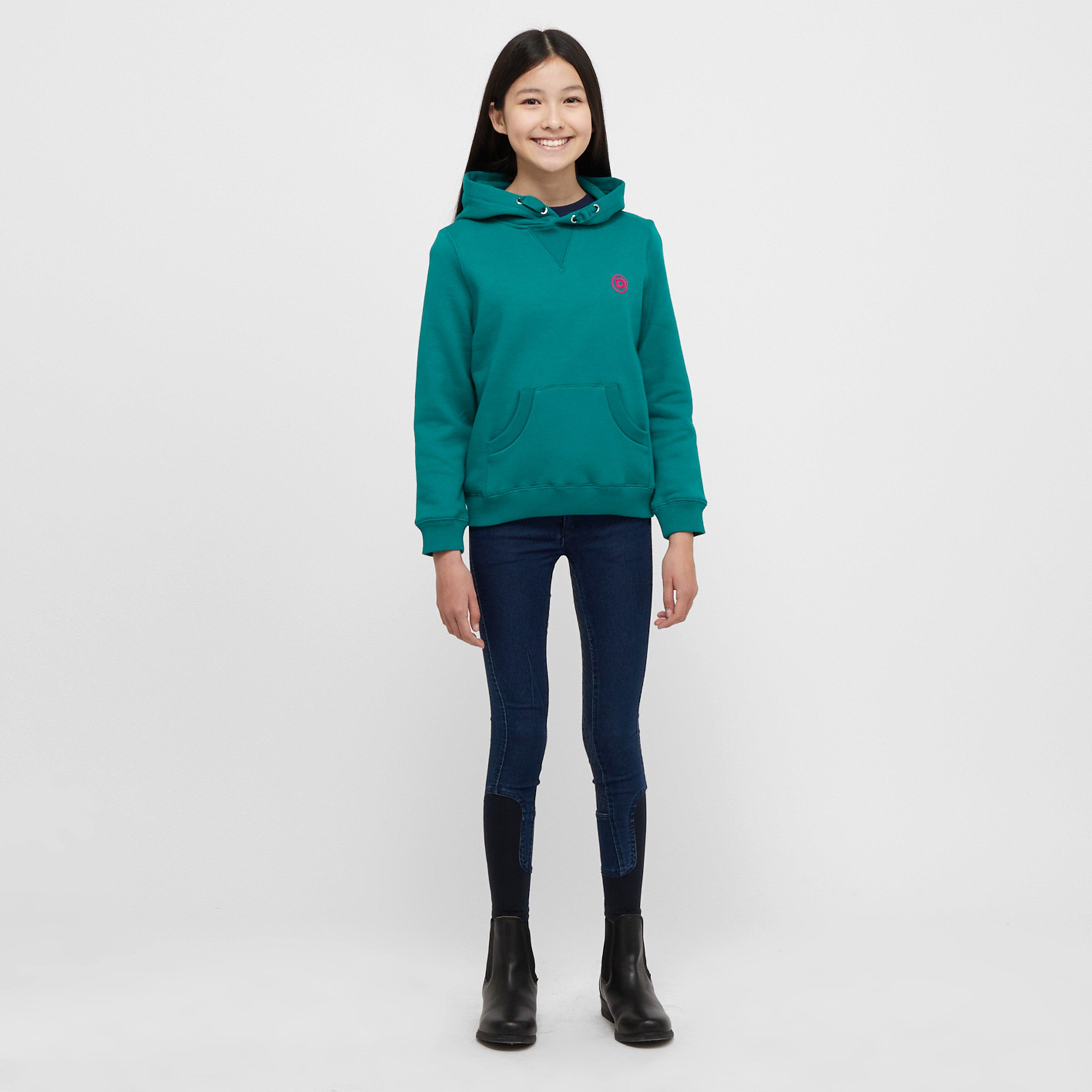 Kids Camile Contrast Tie Hoodie Deep Lake