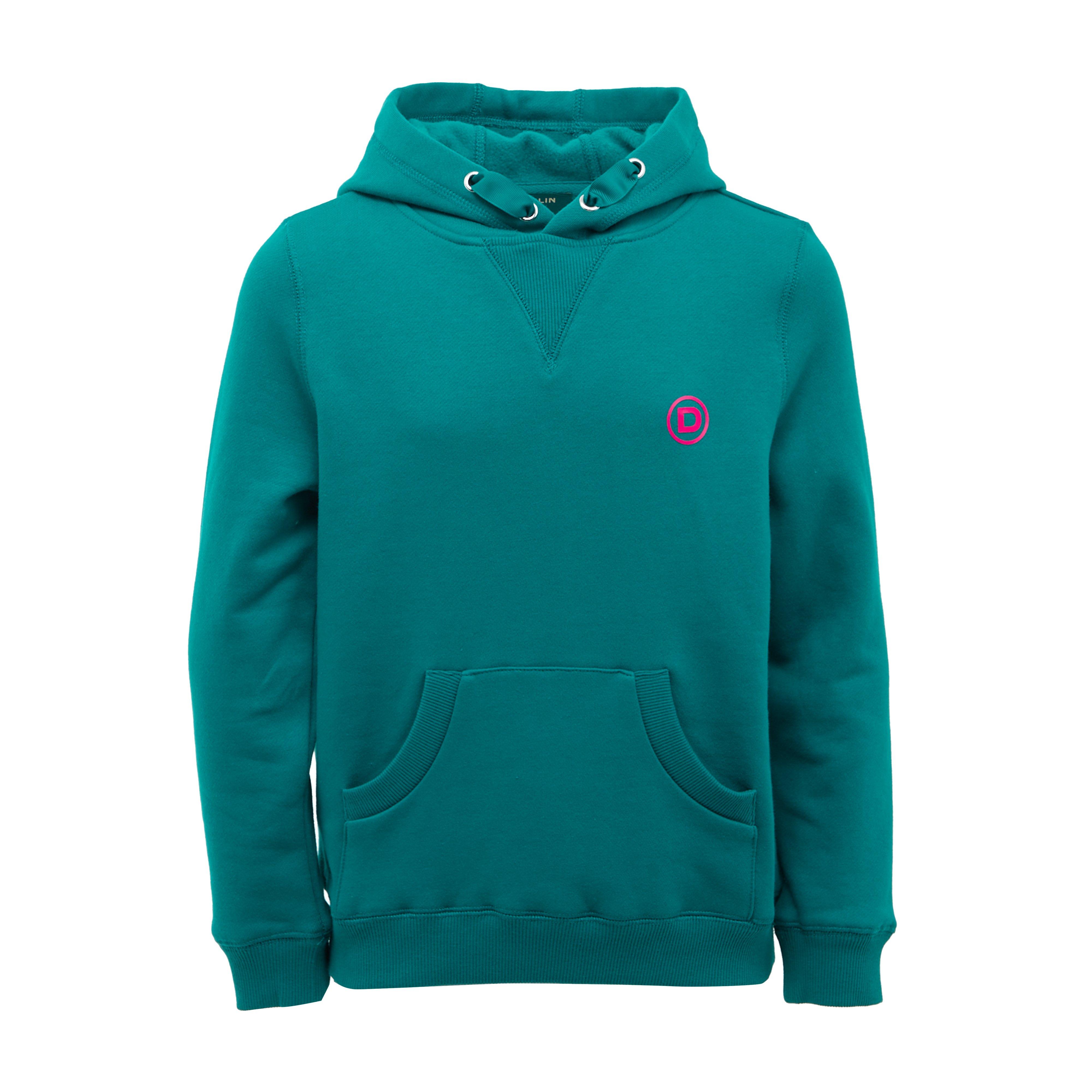 Kids Camile Contrast Tie Hoodie Deep Lake