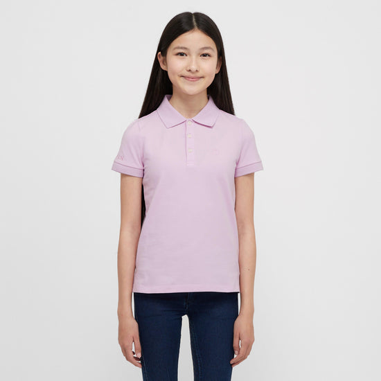 Kids Darcy Short Sleeved Polo Purple Blush