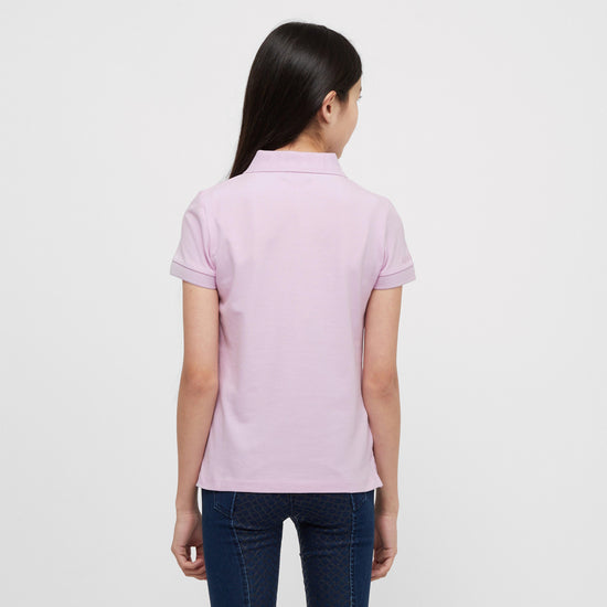 Kids Darcy Short Sleeved Polo Purple Blush