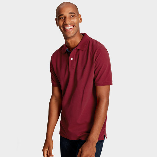 Mens Woody Polo Shirt Rhubarb