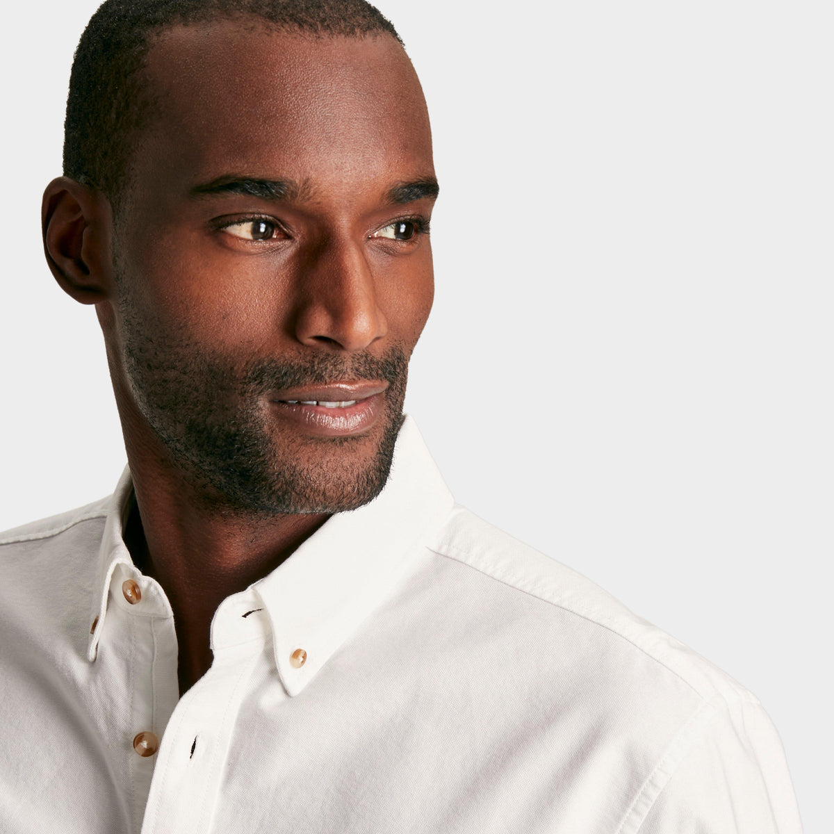 Mens Oxford Long Sleeved Shirt White