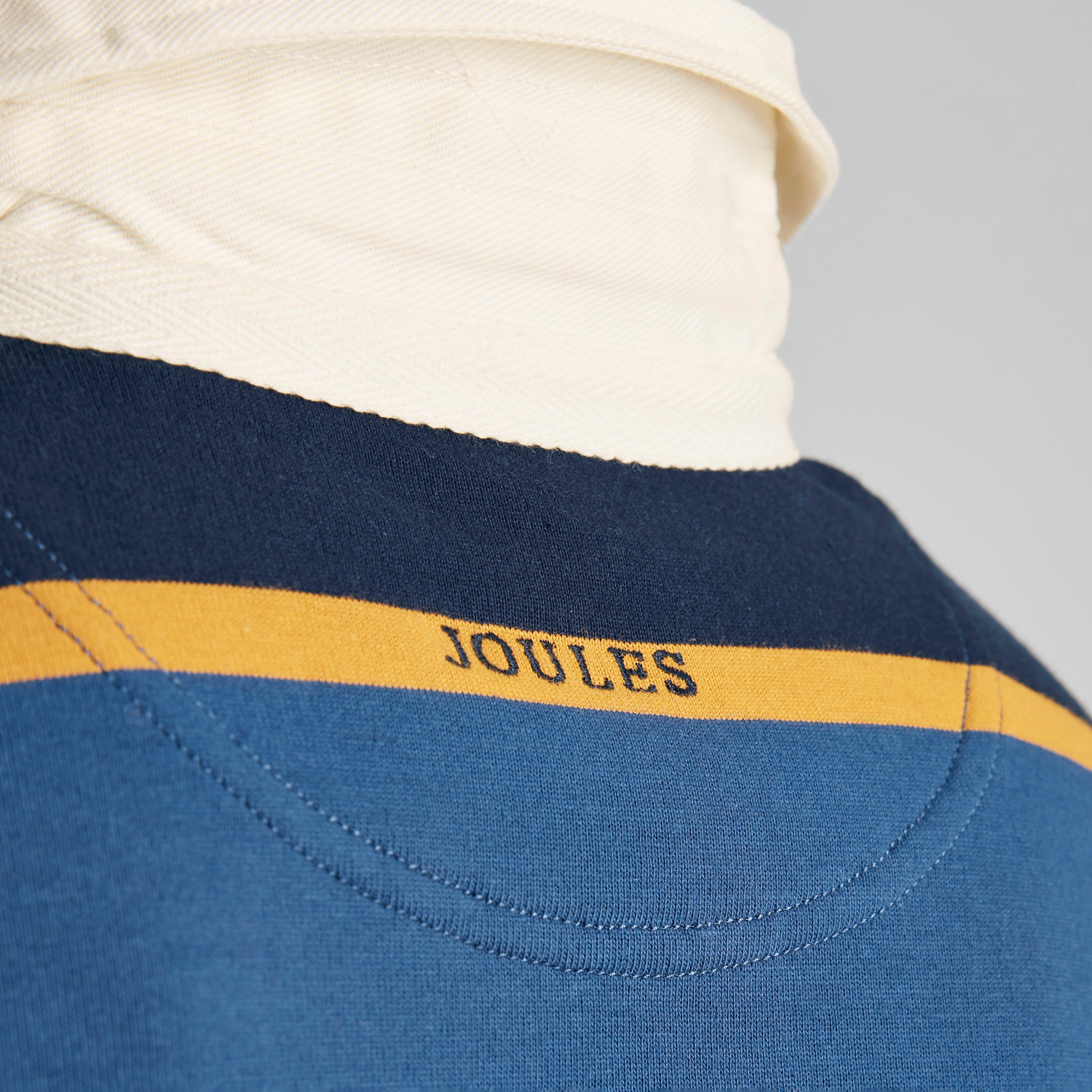 Mens Onside Rugby Shirt Striped Navy/Yellow