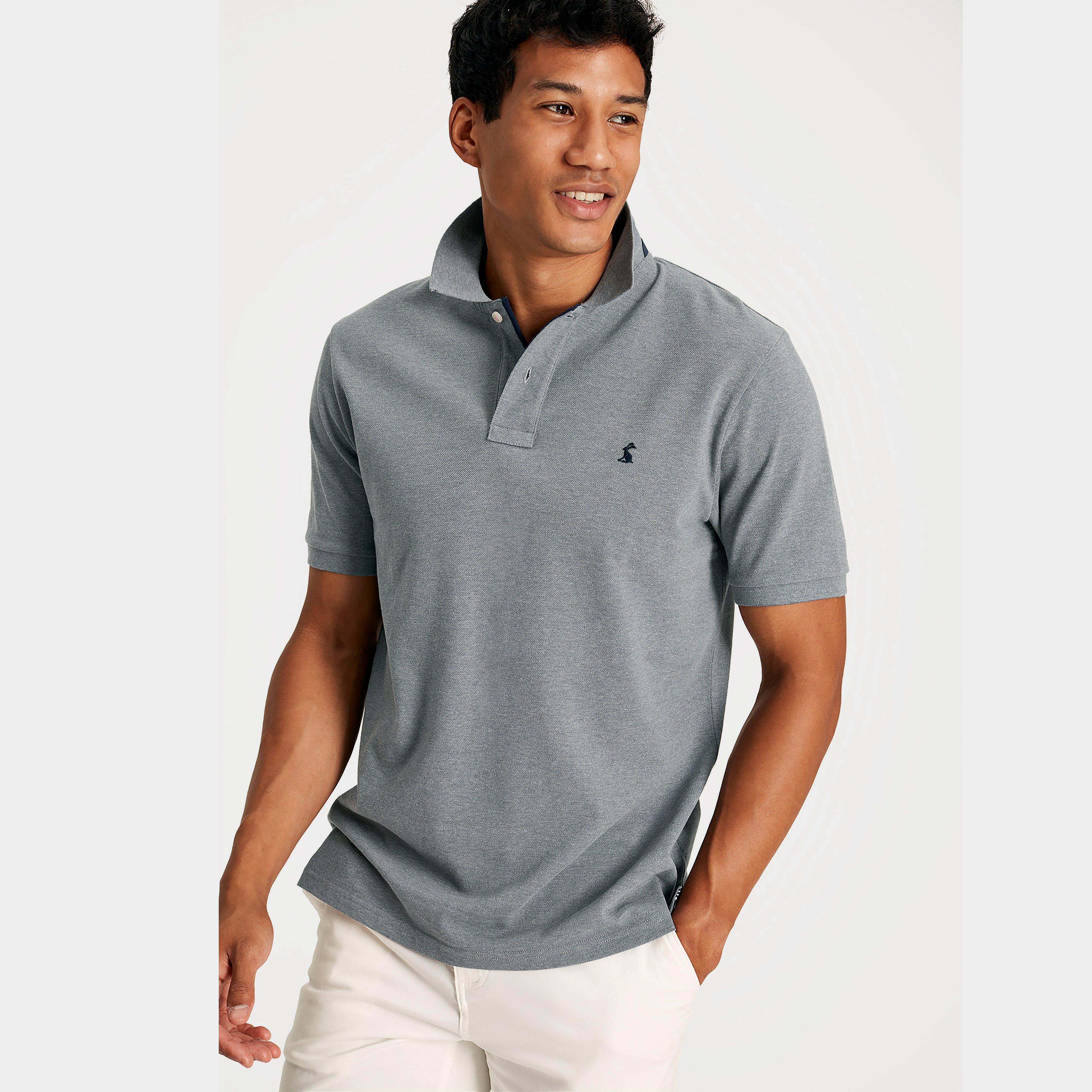 Mens Woody Polo Shirt Grey Marl