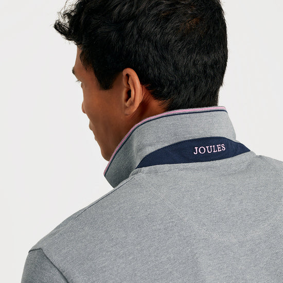 Mens Woody Polo Shirt Grey Marl