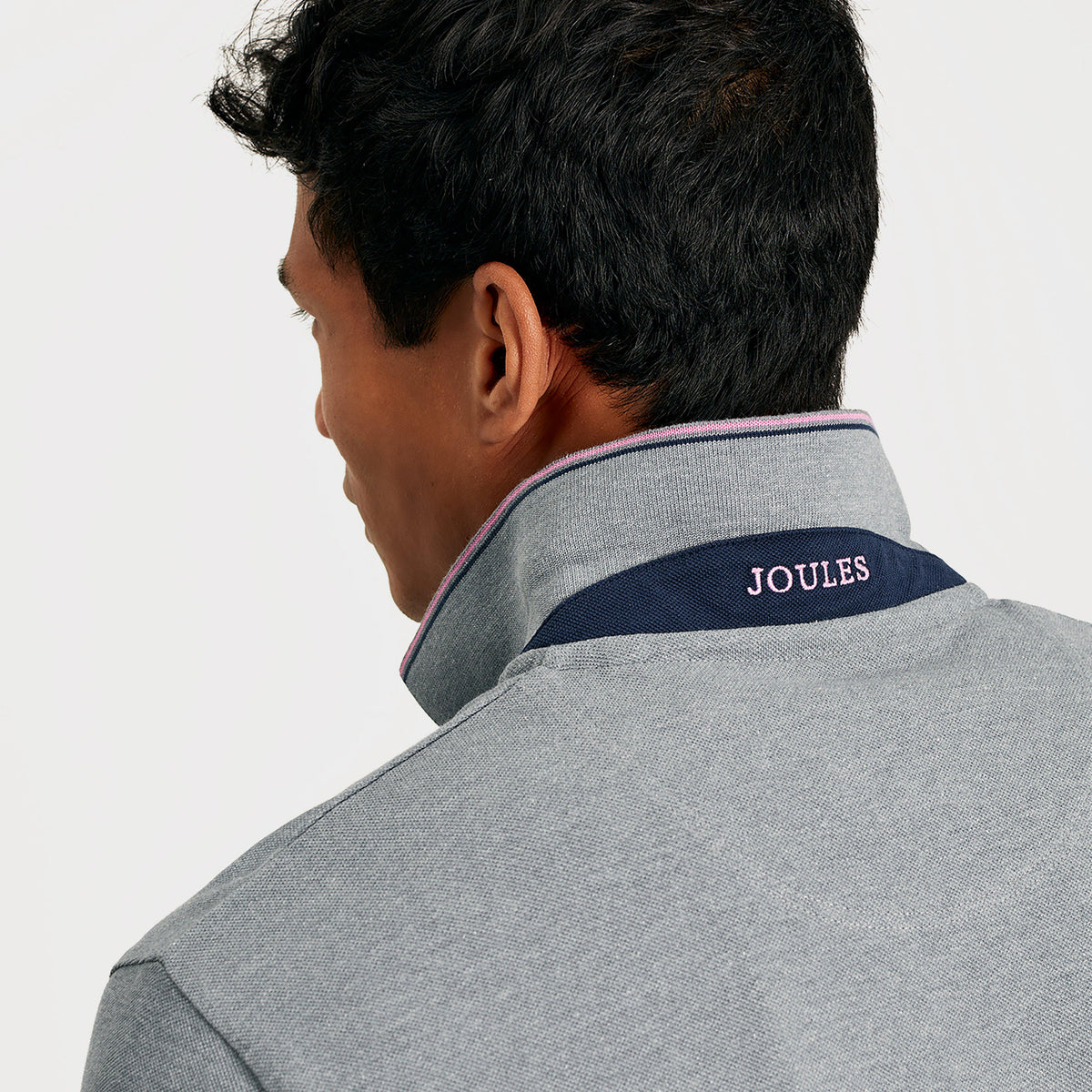 Mens Woody Polo Shirt Grey Marl