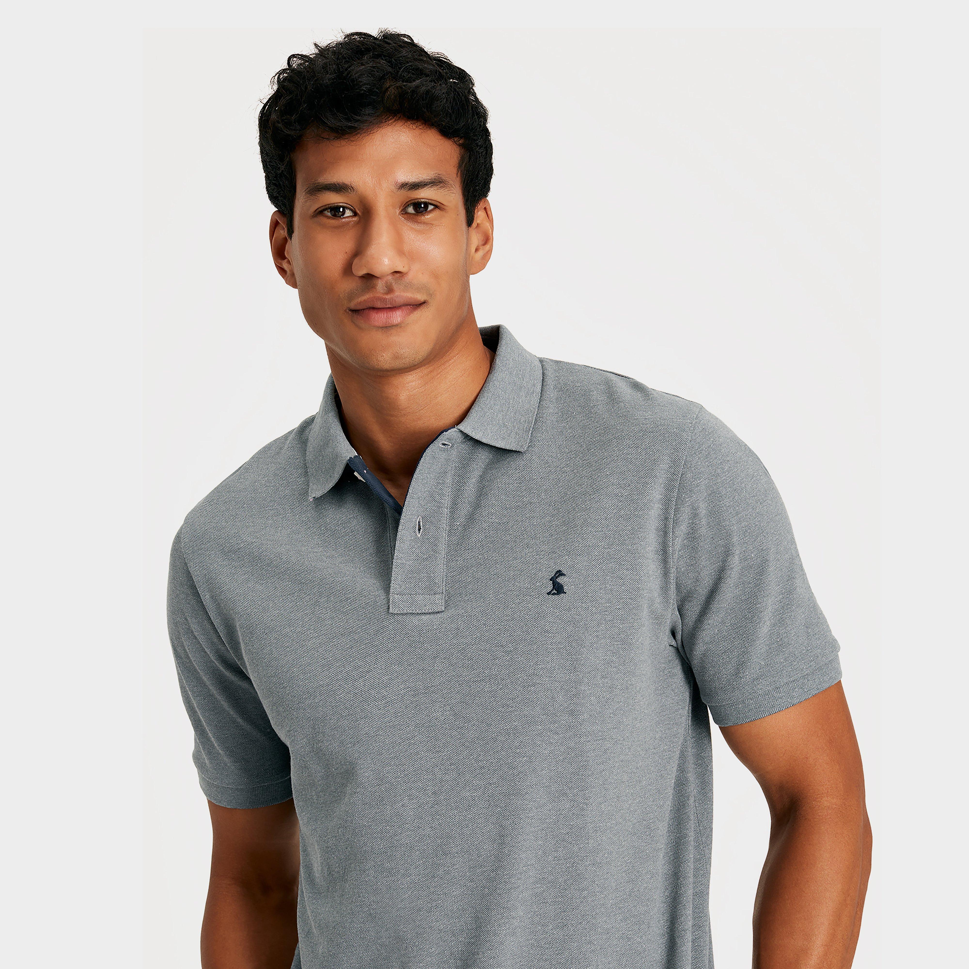 Mens Woody Polo Shirt Grey Marl