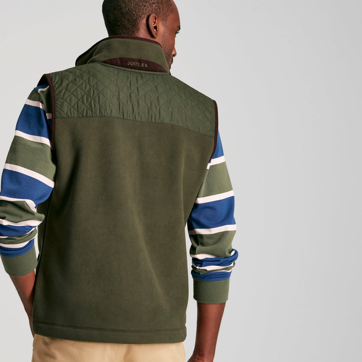 Greenfield Full Zip Fleece Gilet Green