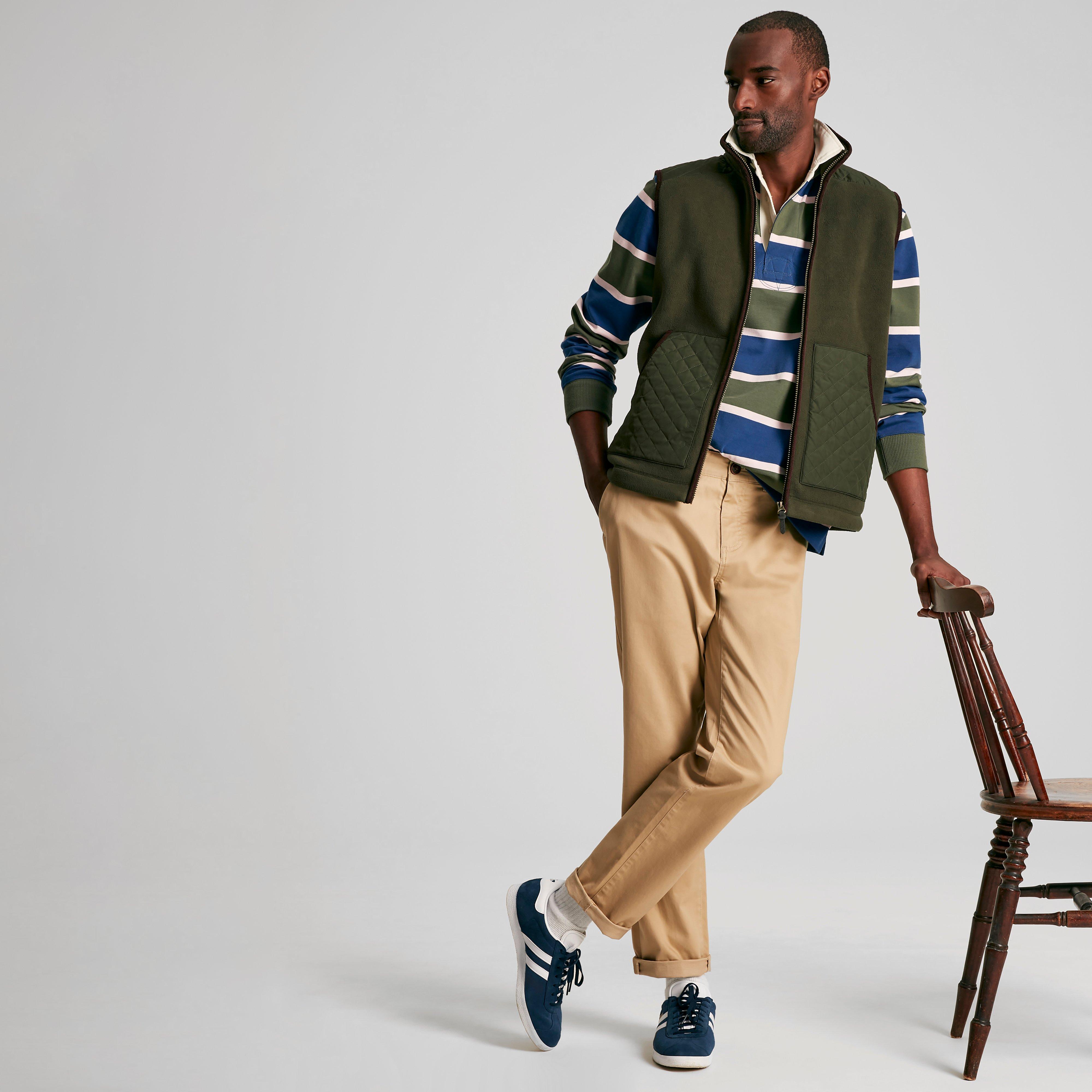 Greenfield Full Zip Fleece Gilet Green