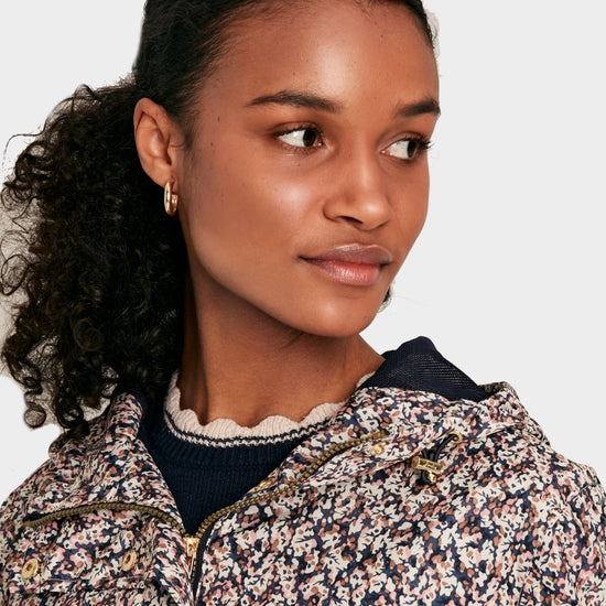 Womens Holkham Waterproof Packable Raincoat Ditsy Floral