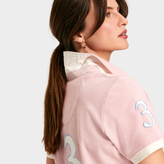 Womens Beaufort Short Sleeve Cotton Polo Shirt Pink