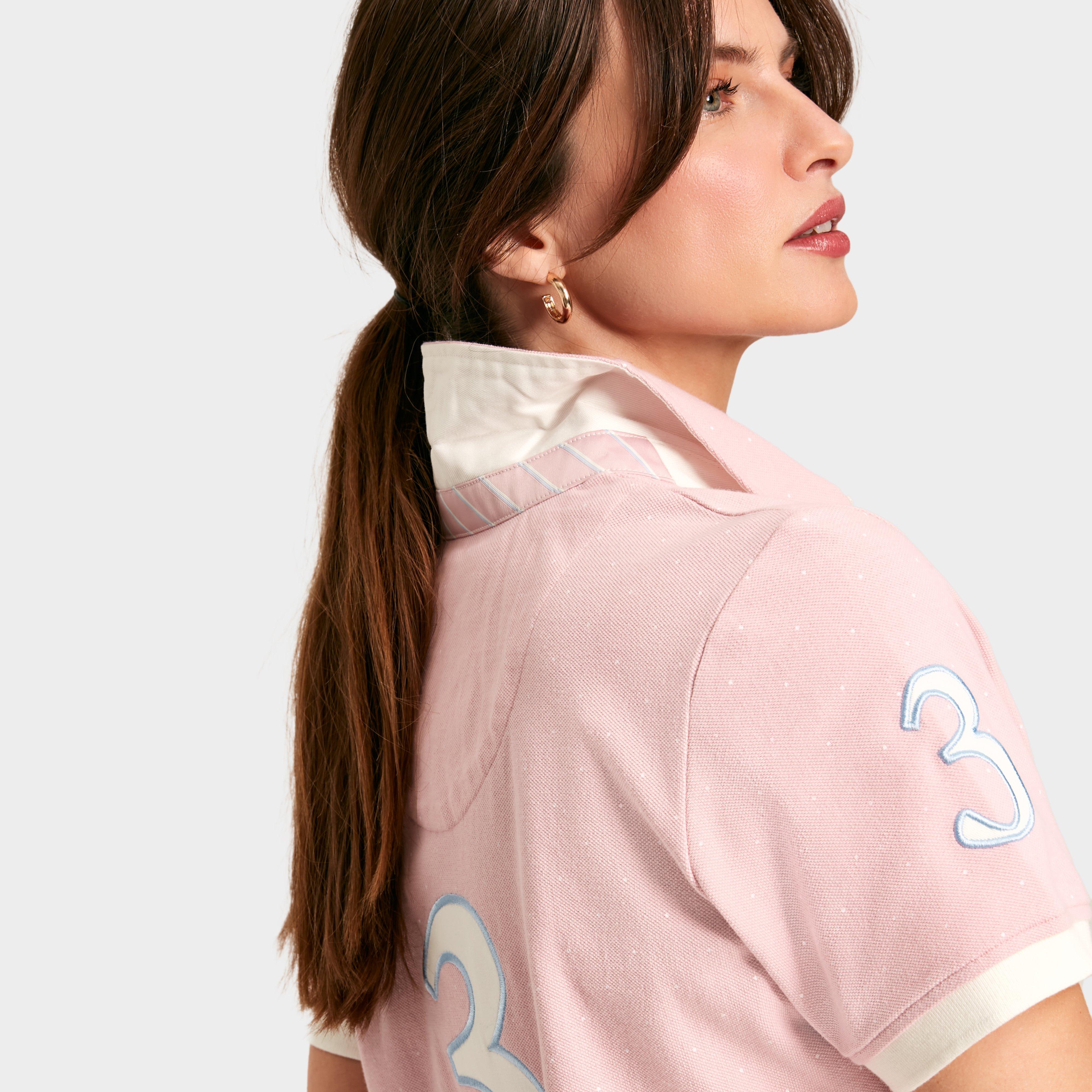 Womens Beaufort Short Sleeve Cotton Polo Shirt Pink