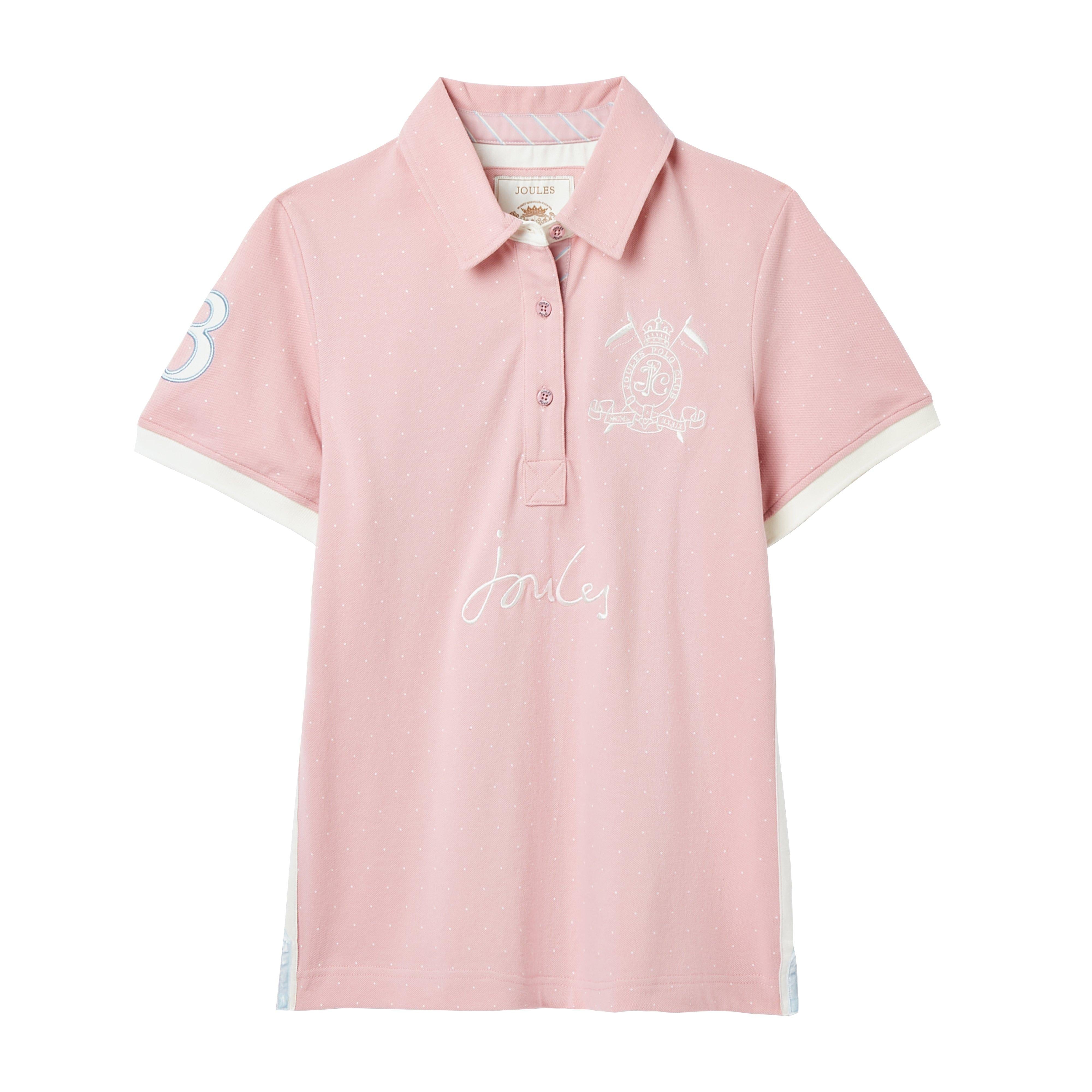 Womens Beaufort Short Sleeve Cotton Polo Shirt Pink