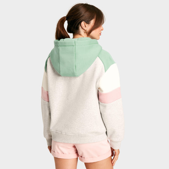 Womens Milbourne Hoodie Grey/Pink/White