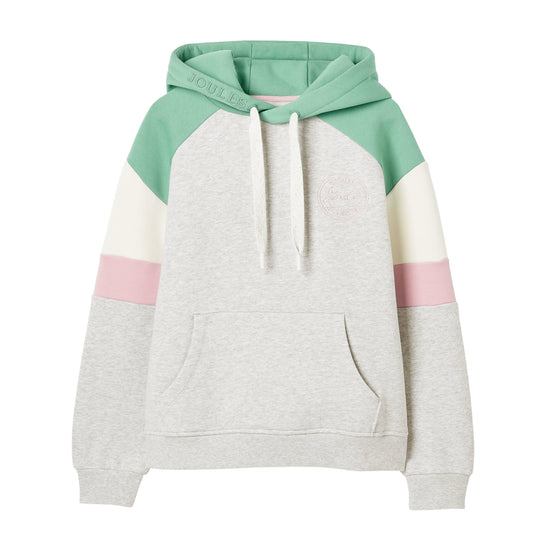 Womens Milbourne Hoodie Grey/Pink/White