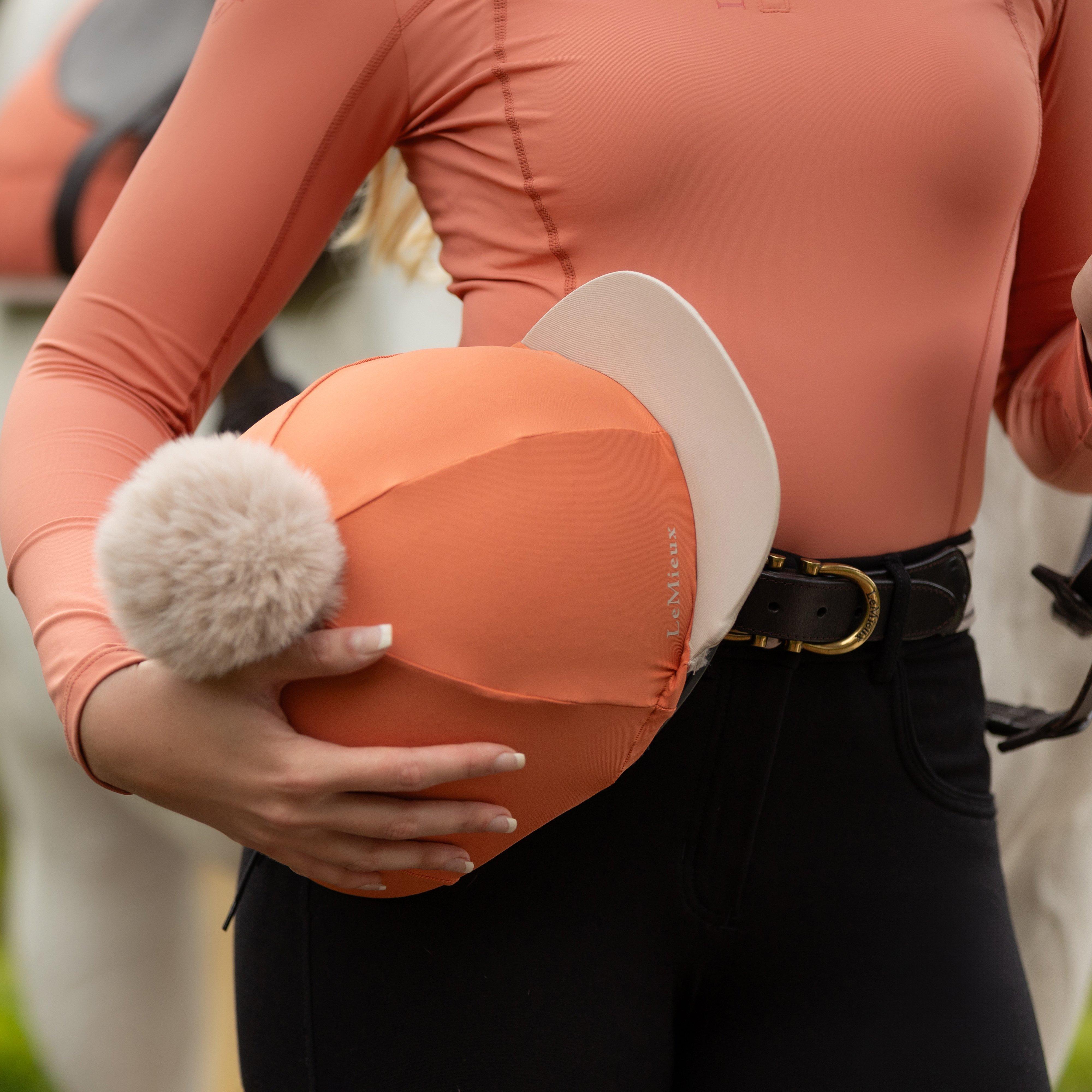 Pom Hat Silk Apricot