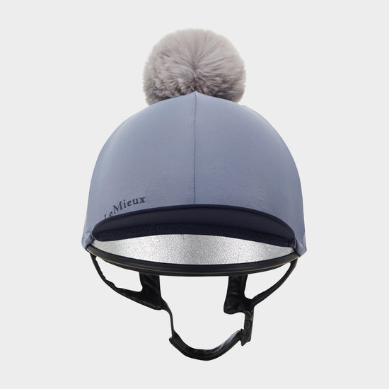 Pom Hat Silk Jay Blue