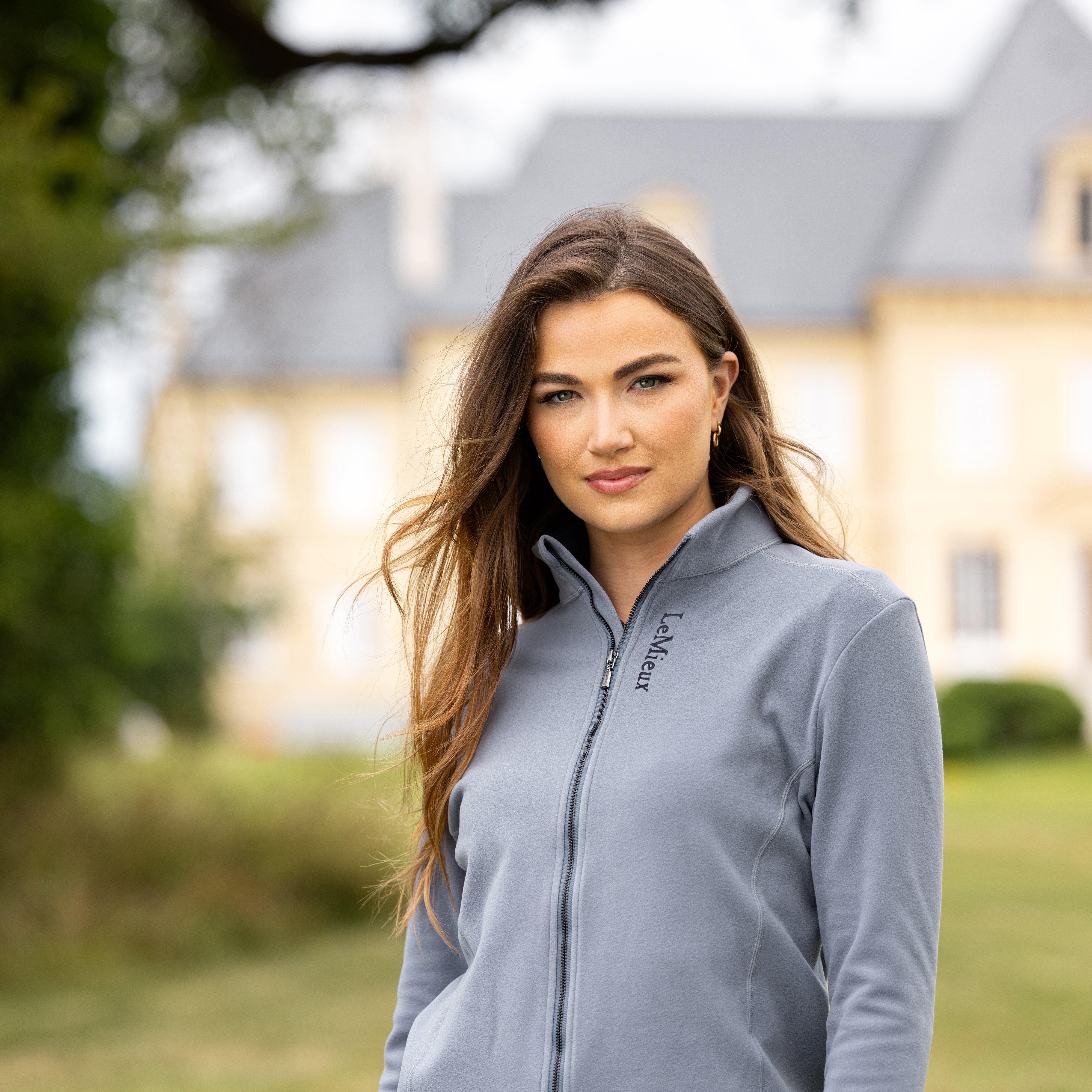 Womens Faye Zip Through Fleece Jay Blue