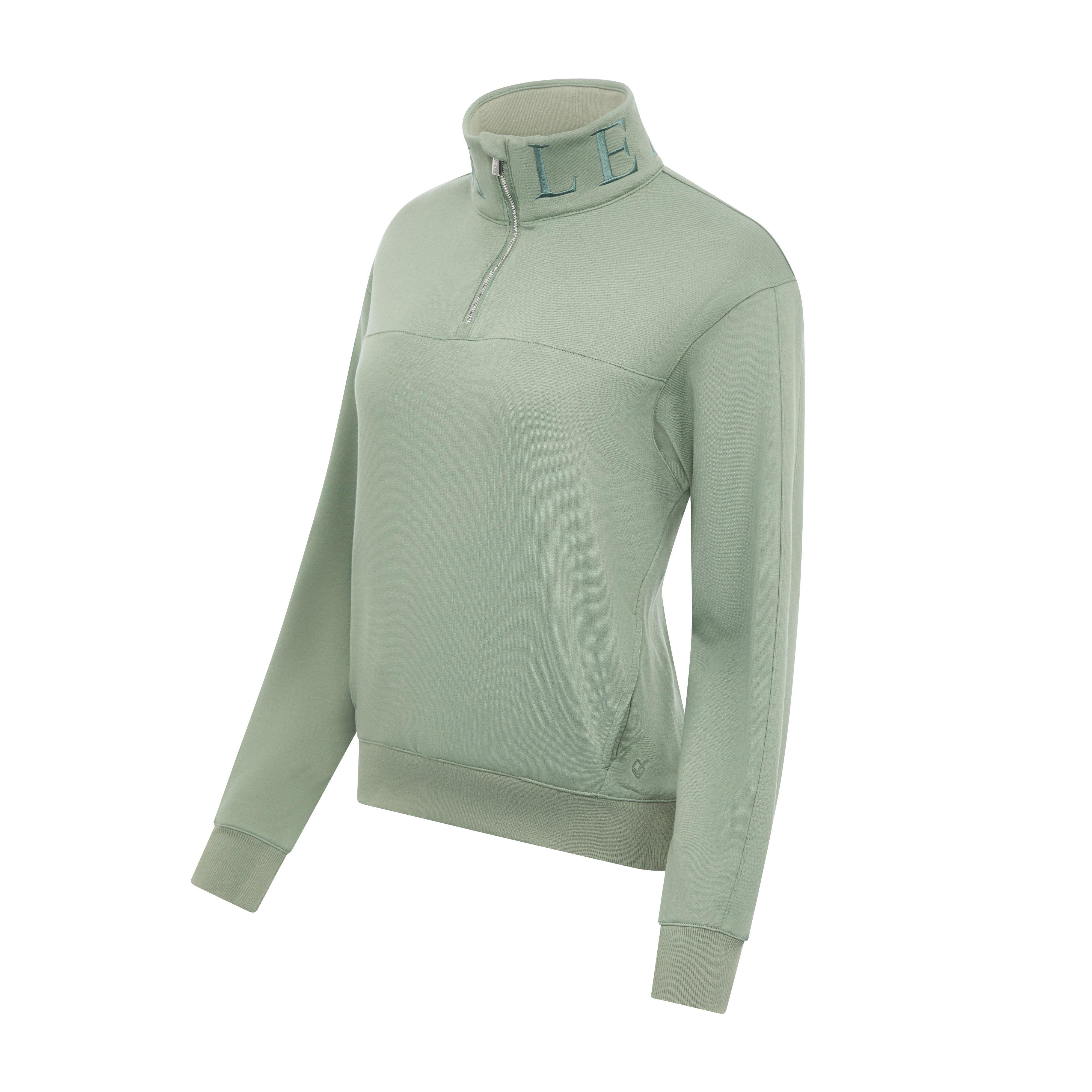 Womens Kali Quarter Zip Sweater Thyme