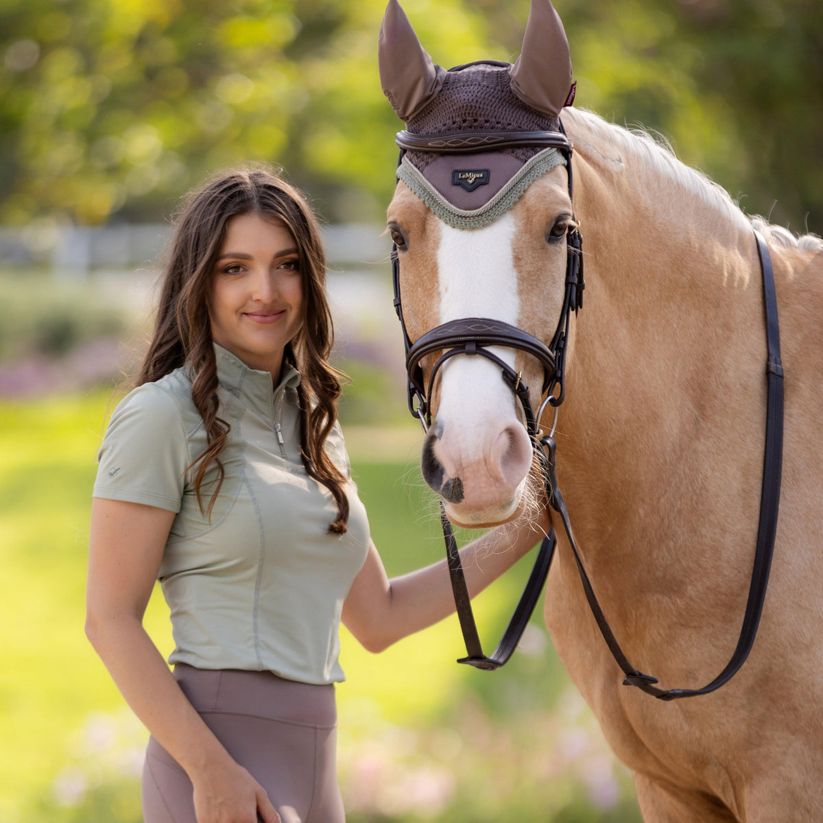 Womens Lydia Mesh Leggings Walnut