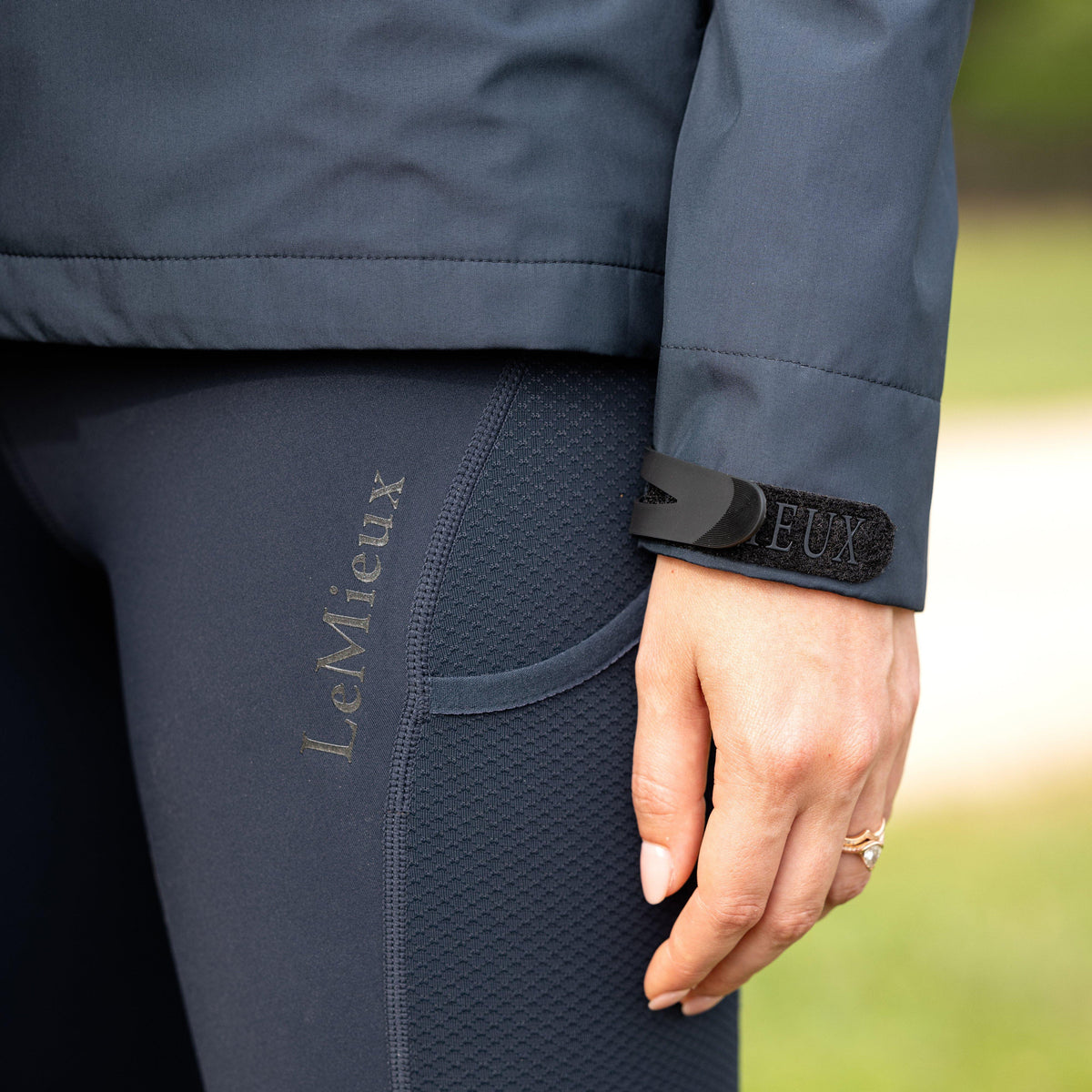 Womens Lydia Mesh Leggings Navy