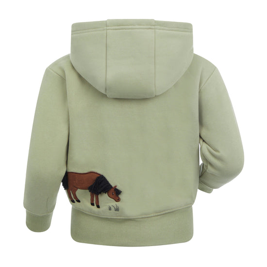 Mini Charlie Zip Through Hoodie Fern