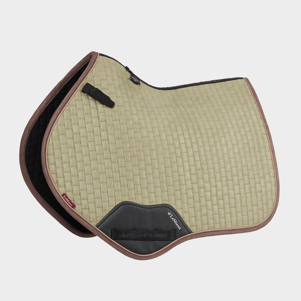 Suede Close Contact Saddle Pad Fern