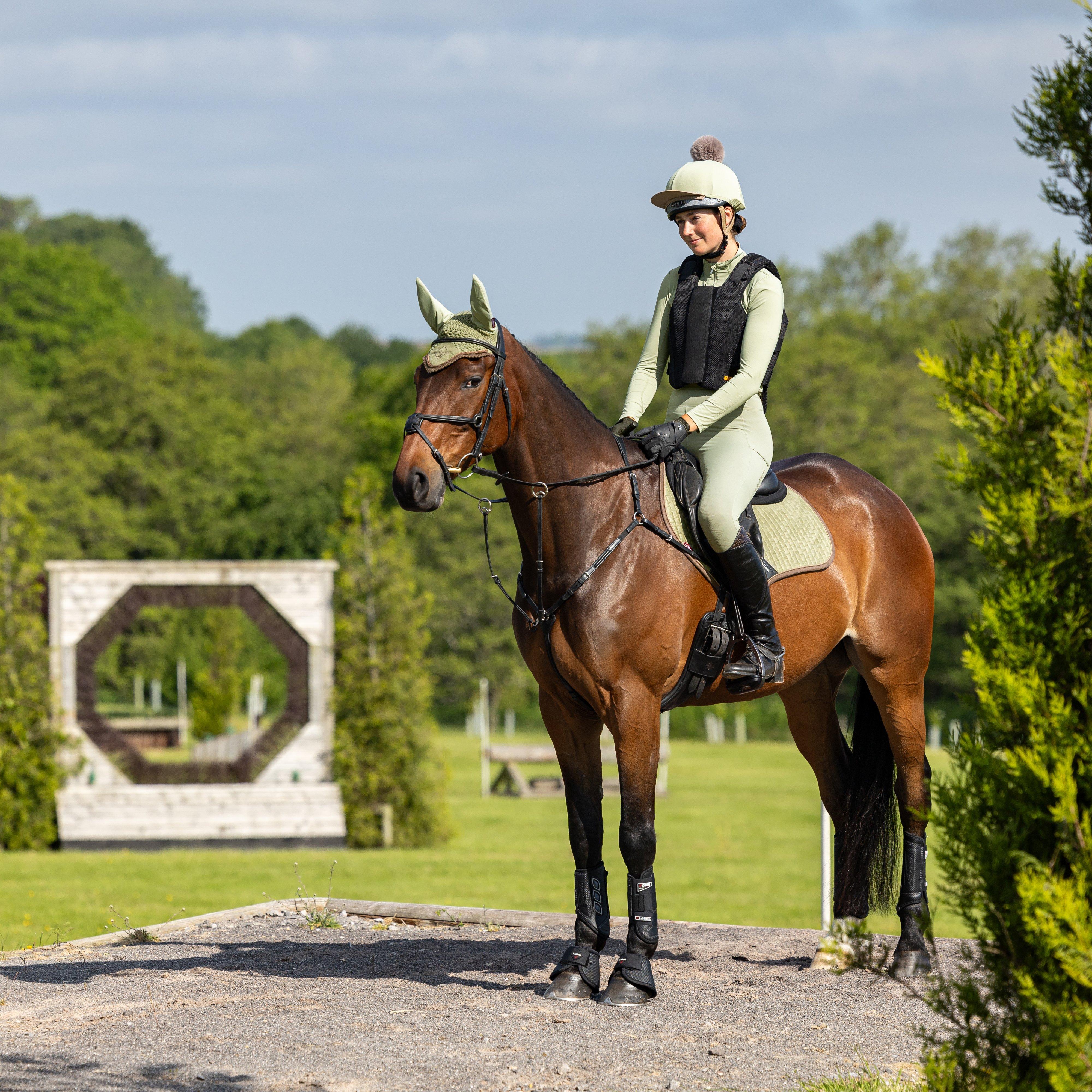 Suede Close Contact Saddle Pad Fern