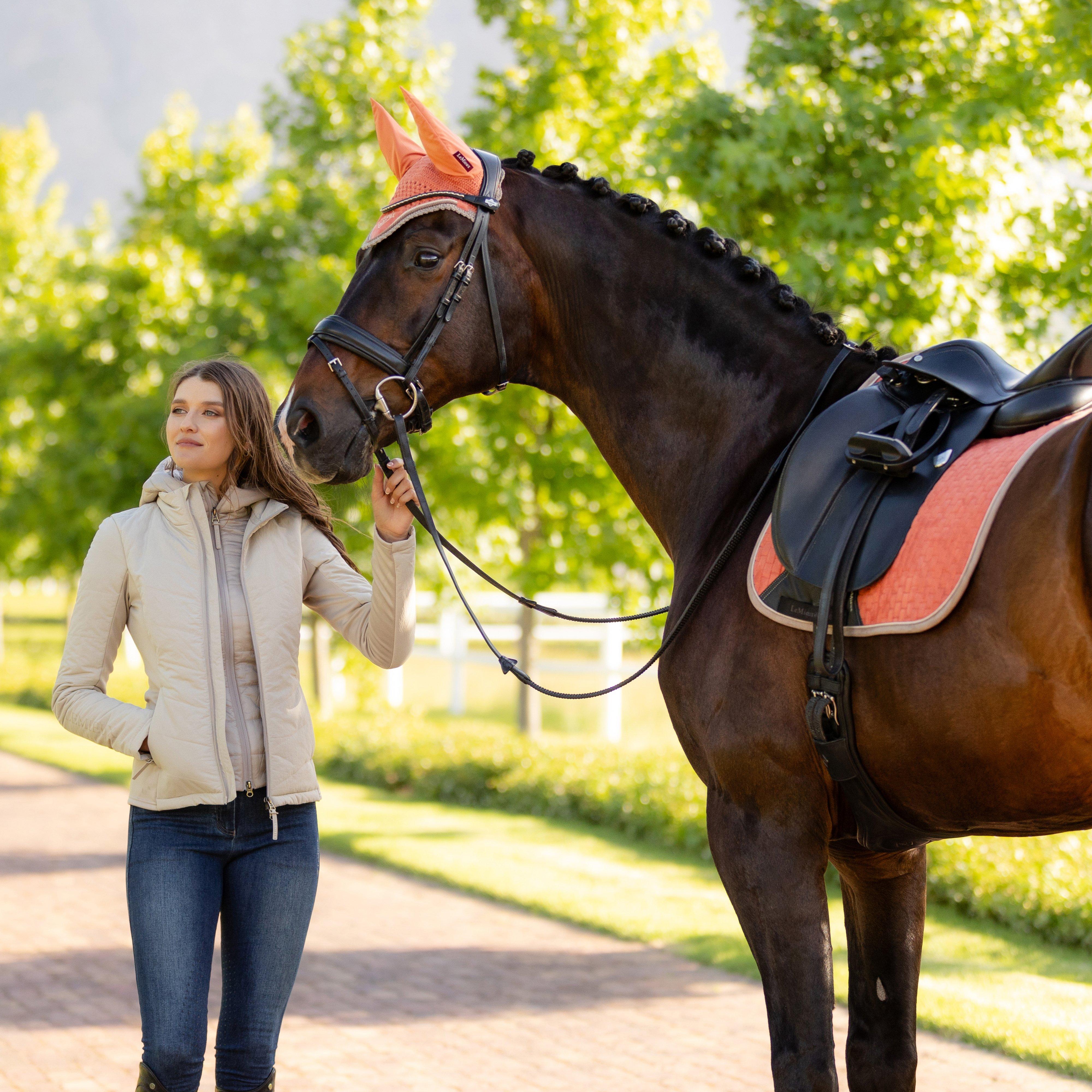 Suede Dressage Saddle Pad Apricot
