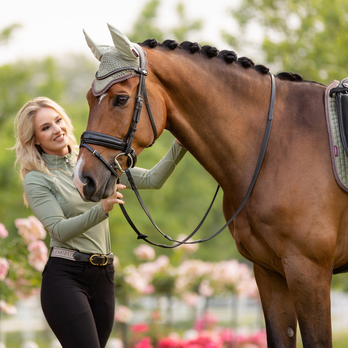 Suede Dressage Saddle Pad Fern