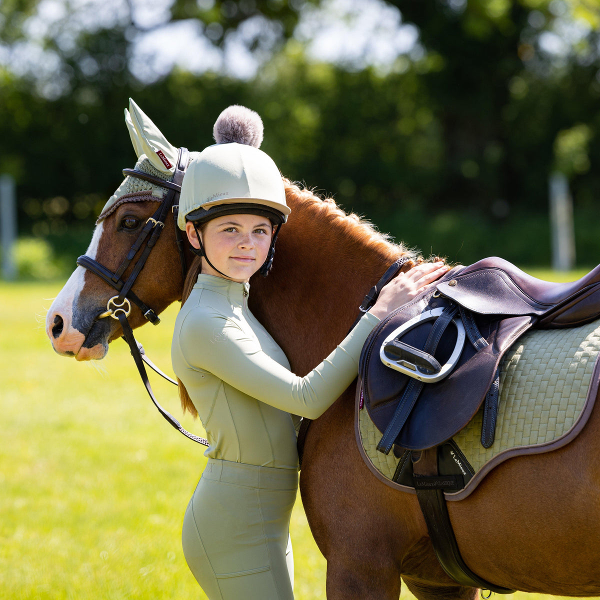 Suede GP Saddle Pad Fern