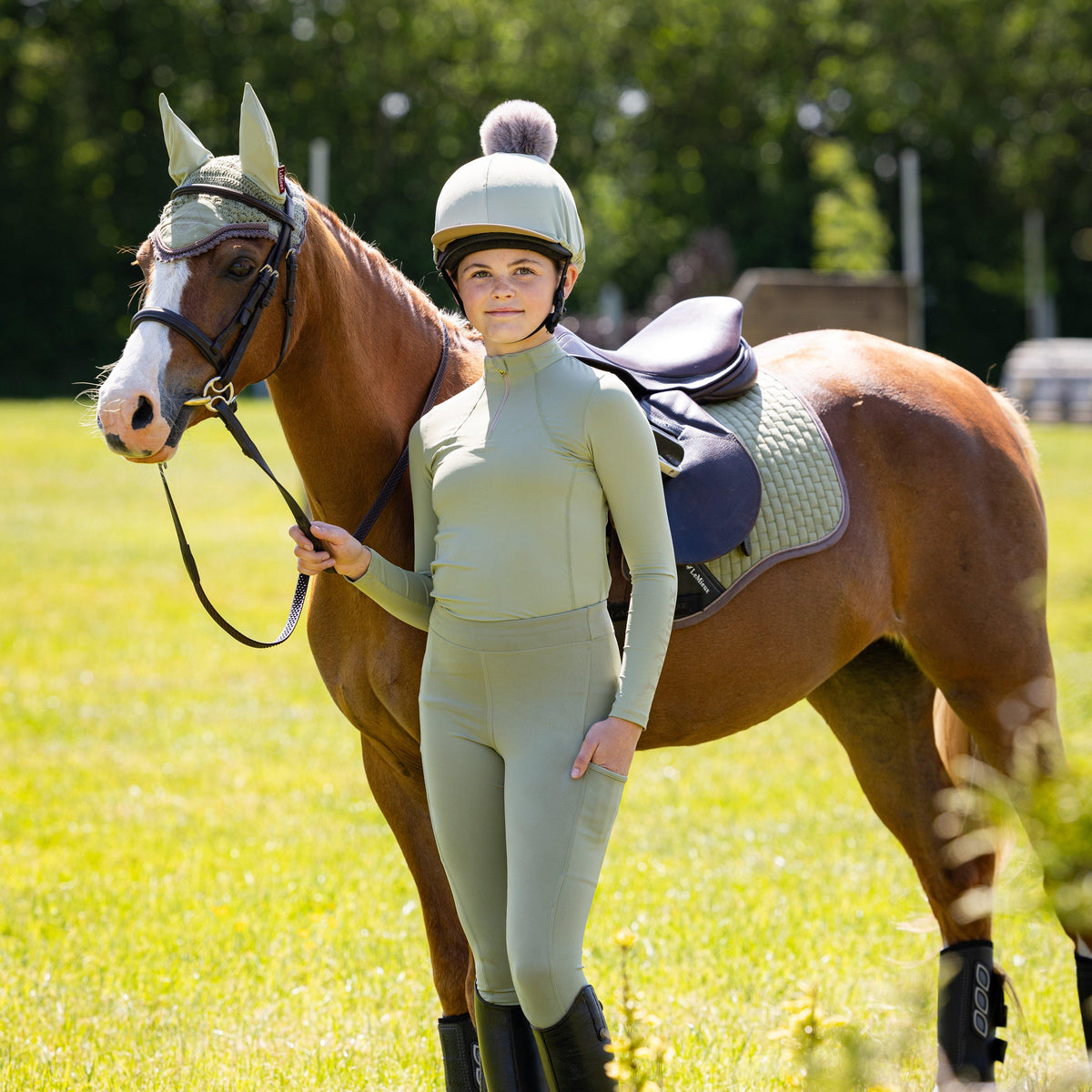 Suede GP Saddle Pad Fern