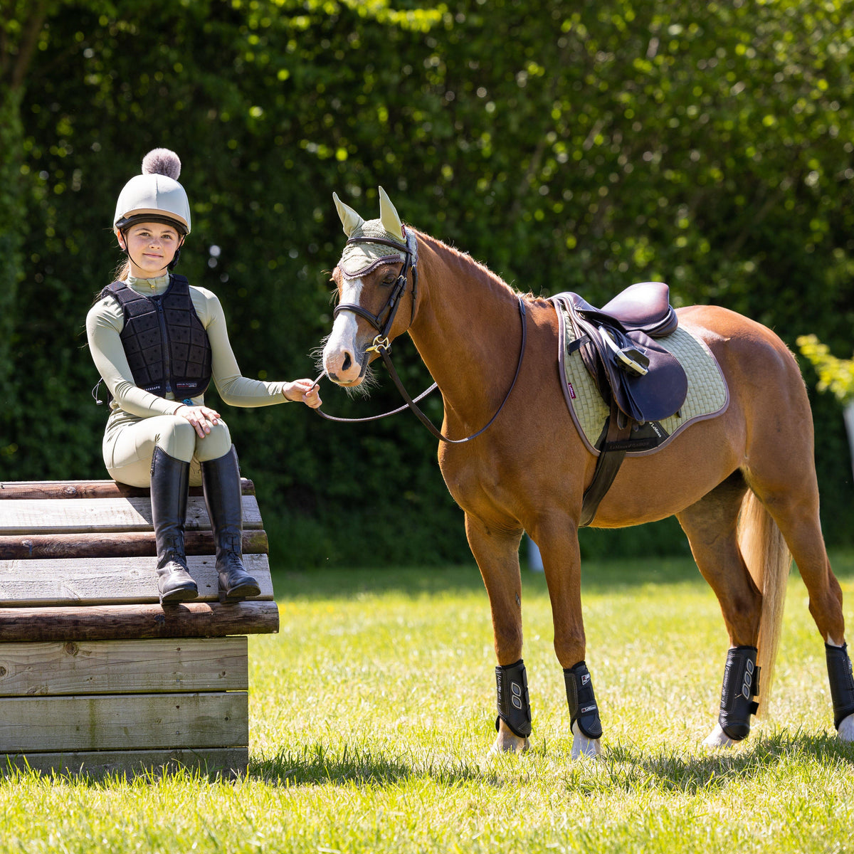 Suede GP Saddle Pad Fern