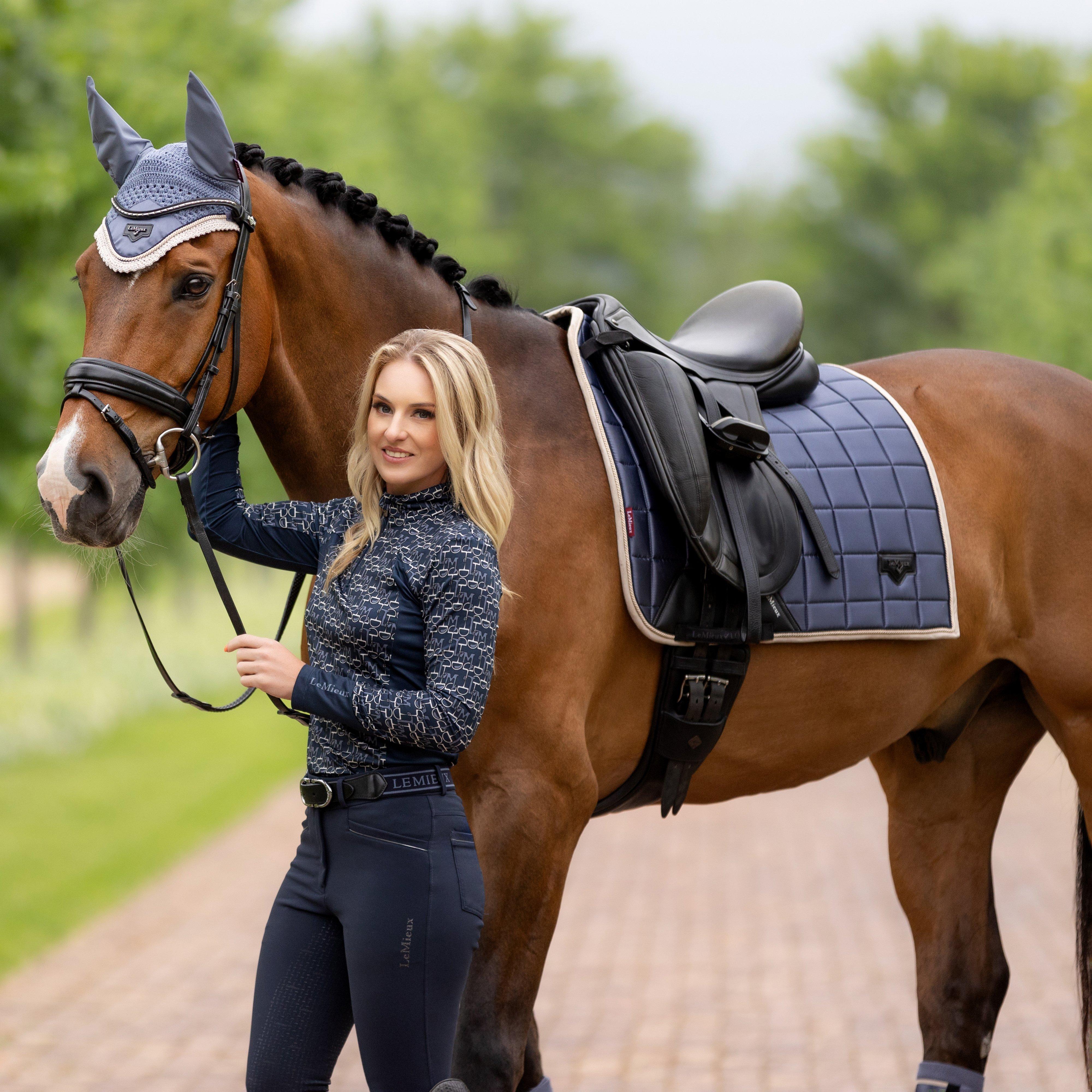 Loire Classic Dressage Saddle Pad Jay Blue