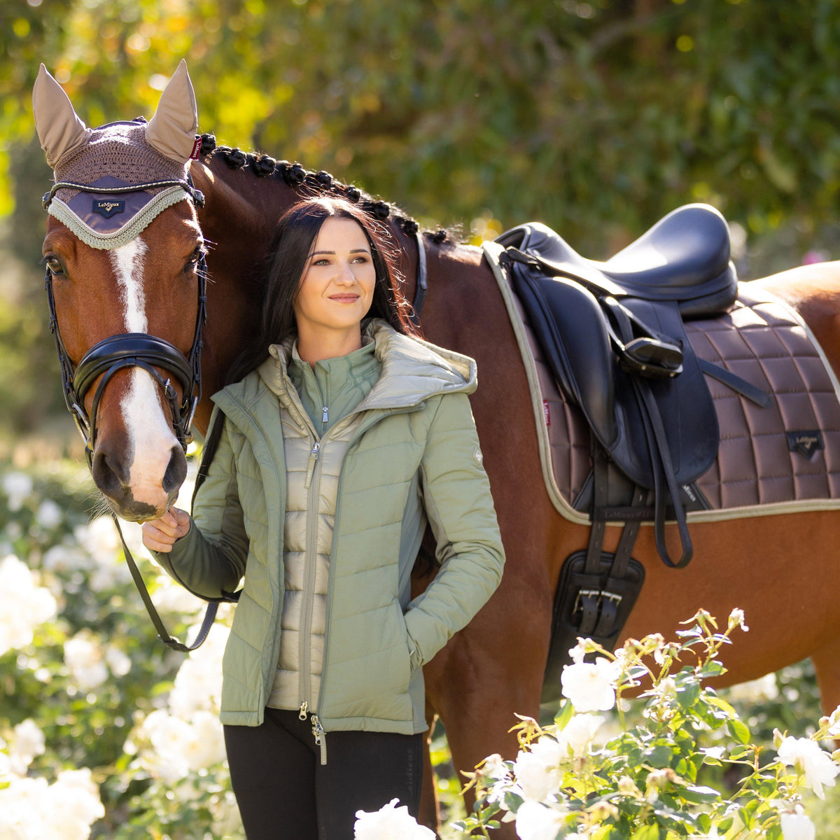 Loire Classic Dressage Saddle Pad Walnut