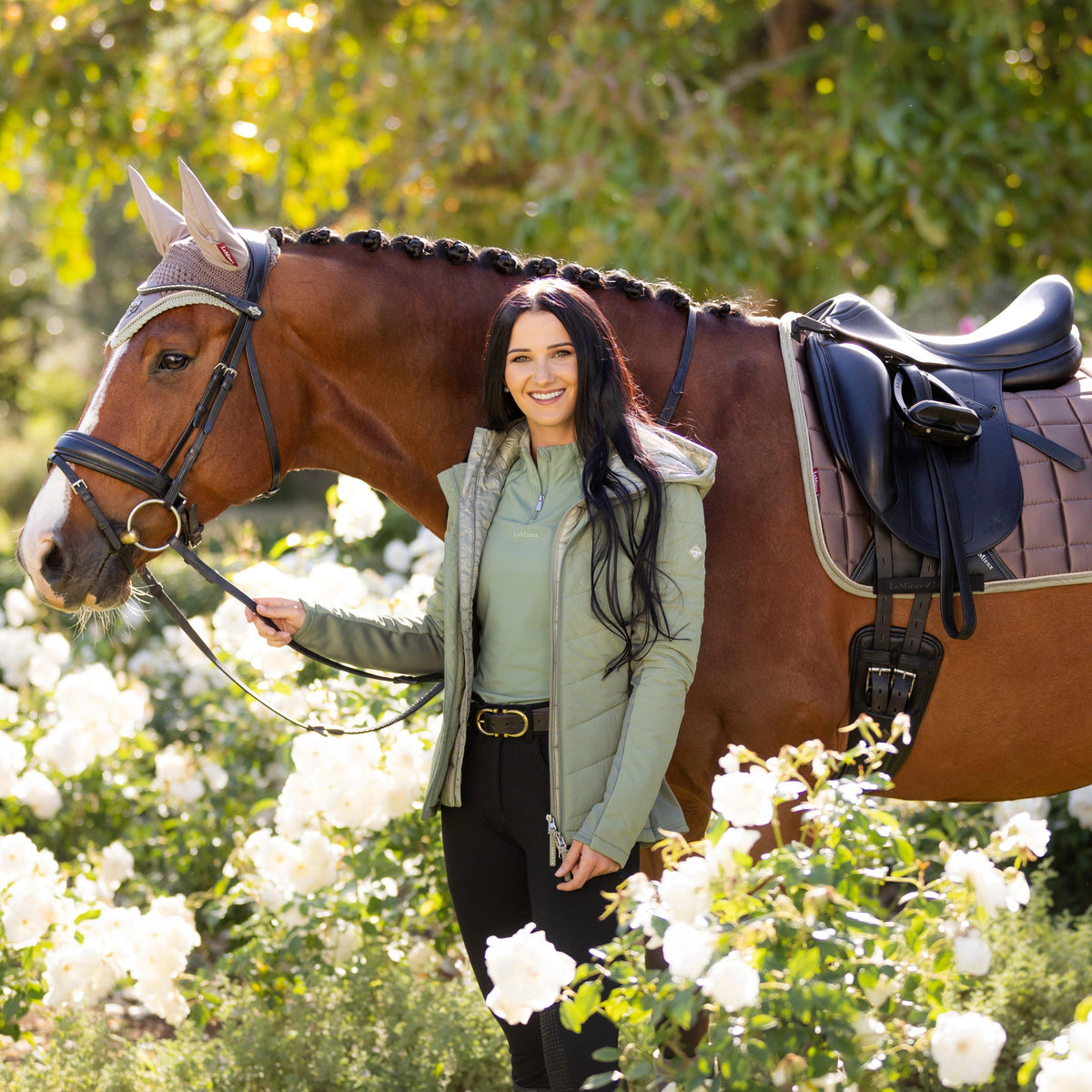 Loire Classic Dressage Saddle Pad Walnut