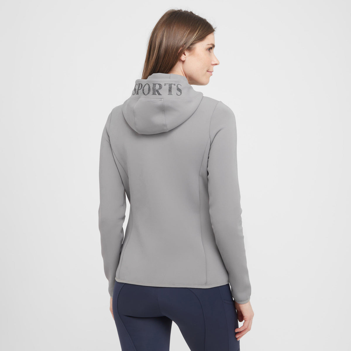 Womens Flora Zip Jacket Sate Grey