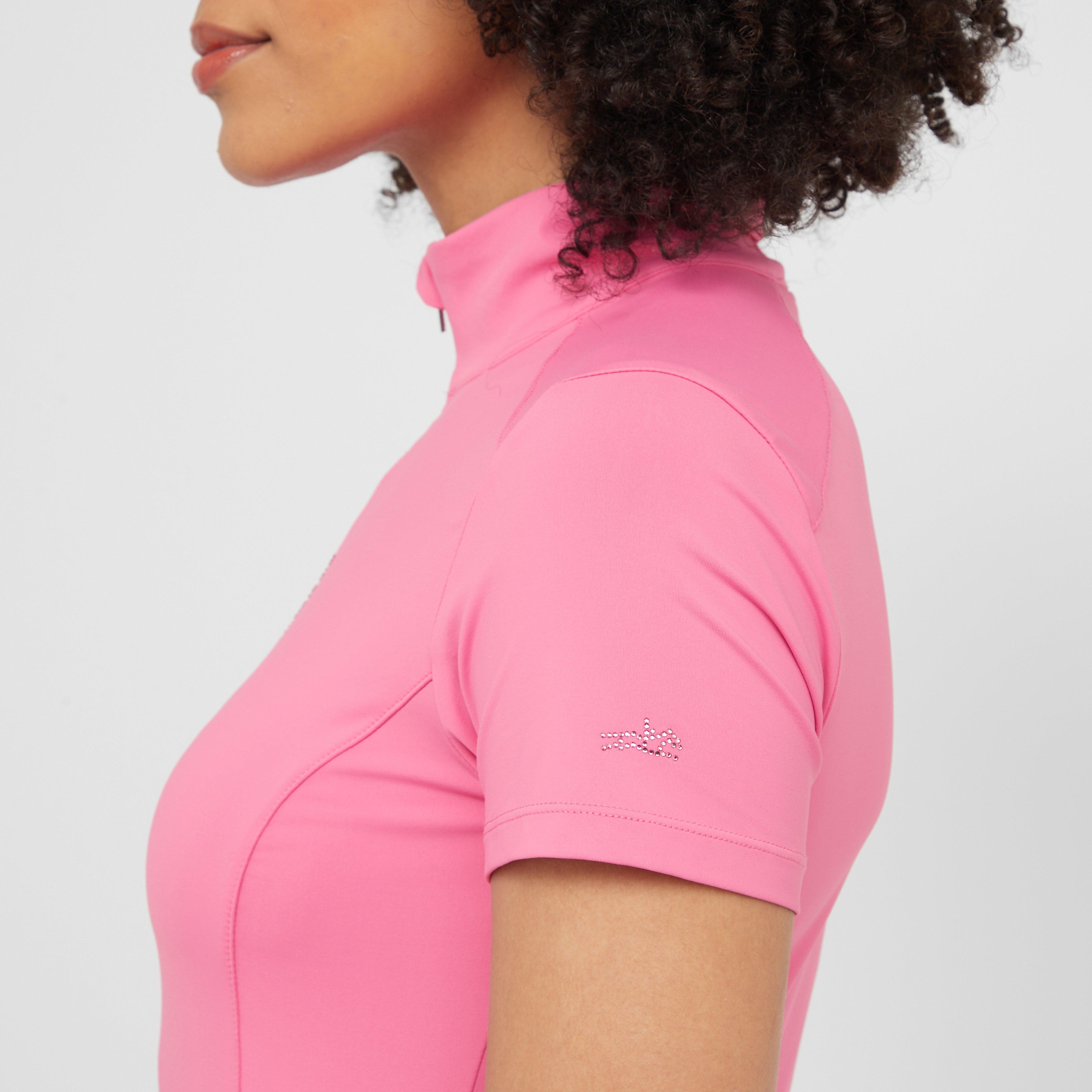 Womens Alissa Short Sleeved Base Layer Hot Pink