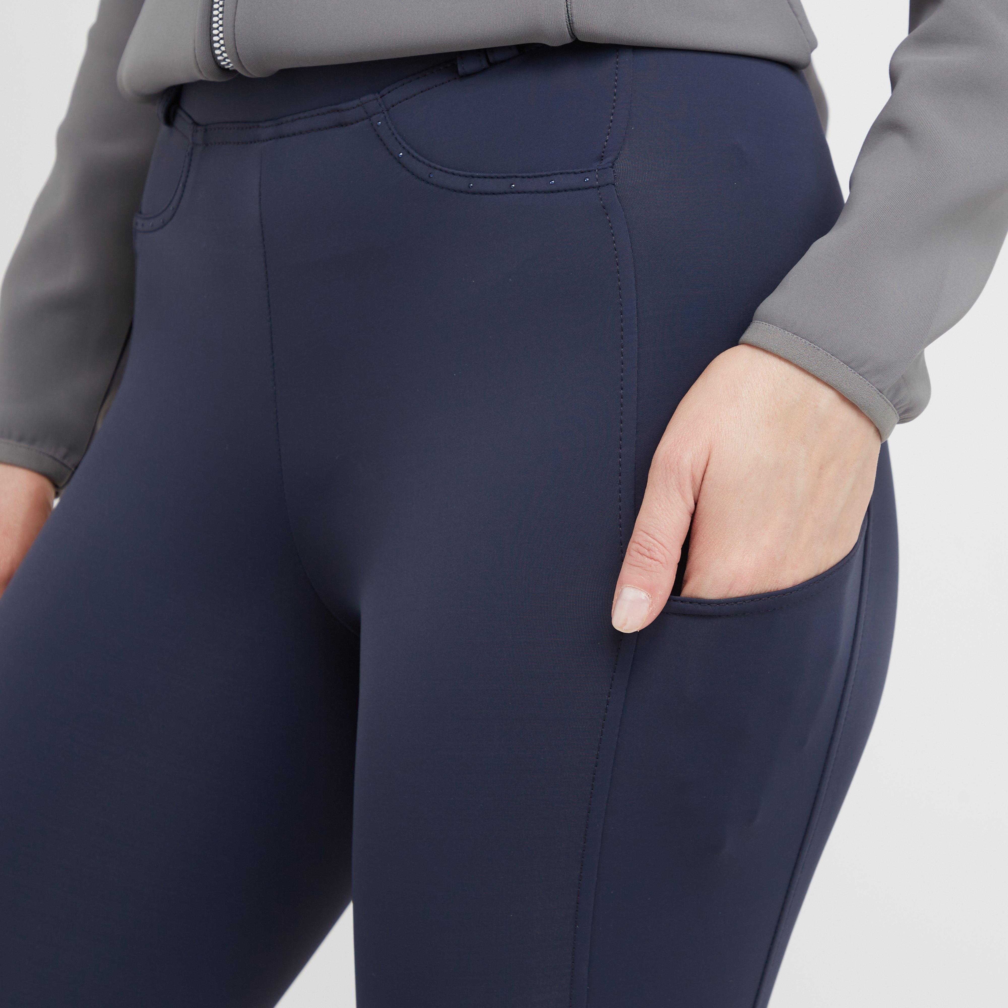 Classy Sporty Knee Patch Riding Tights Night