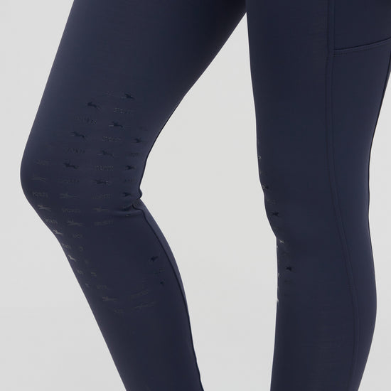 Classy Sporty Knee Patch Riding Tights Night