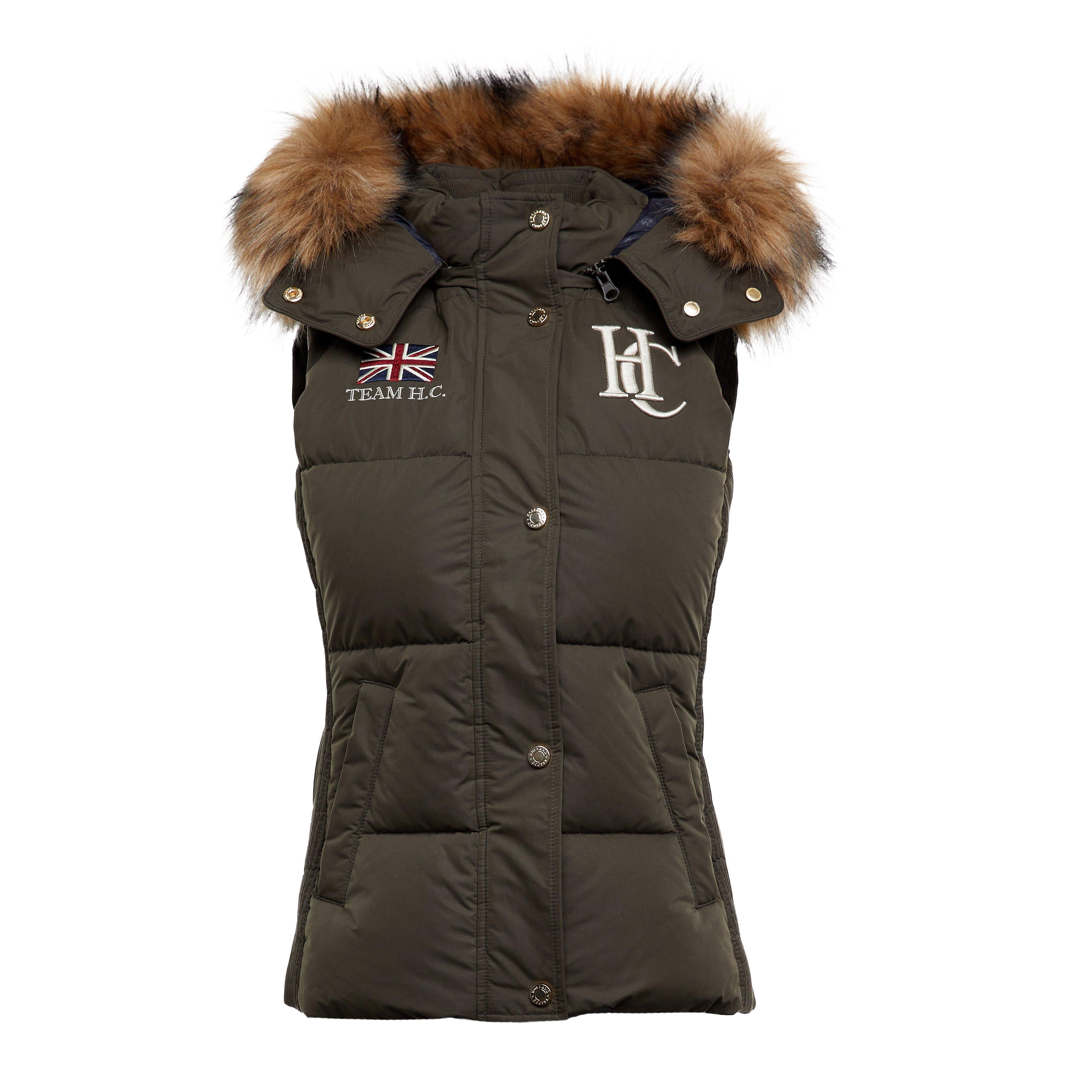 Womens Team Gilet Heritage Khaki