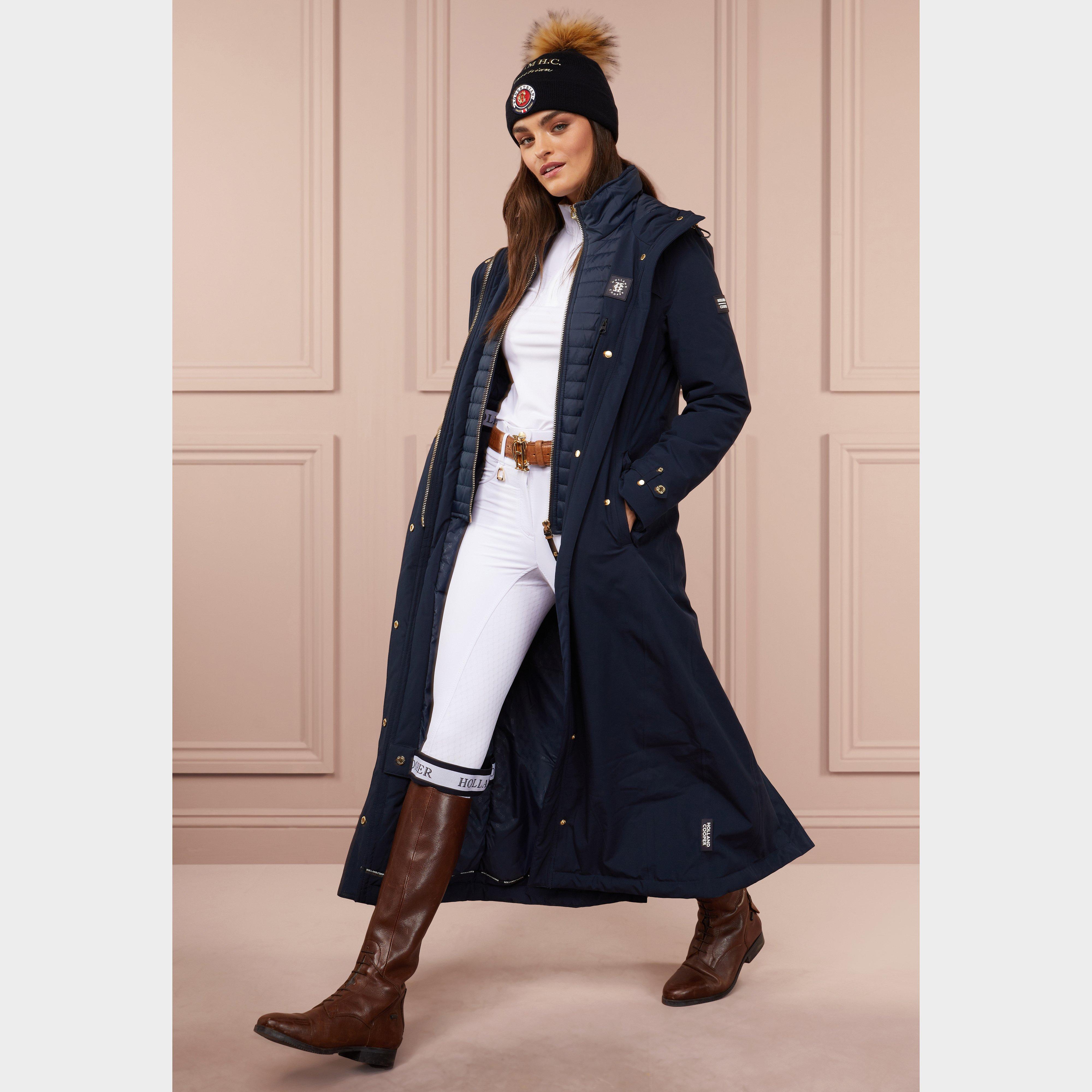 Womens Longline Training Coat Ink Navy