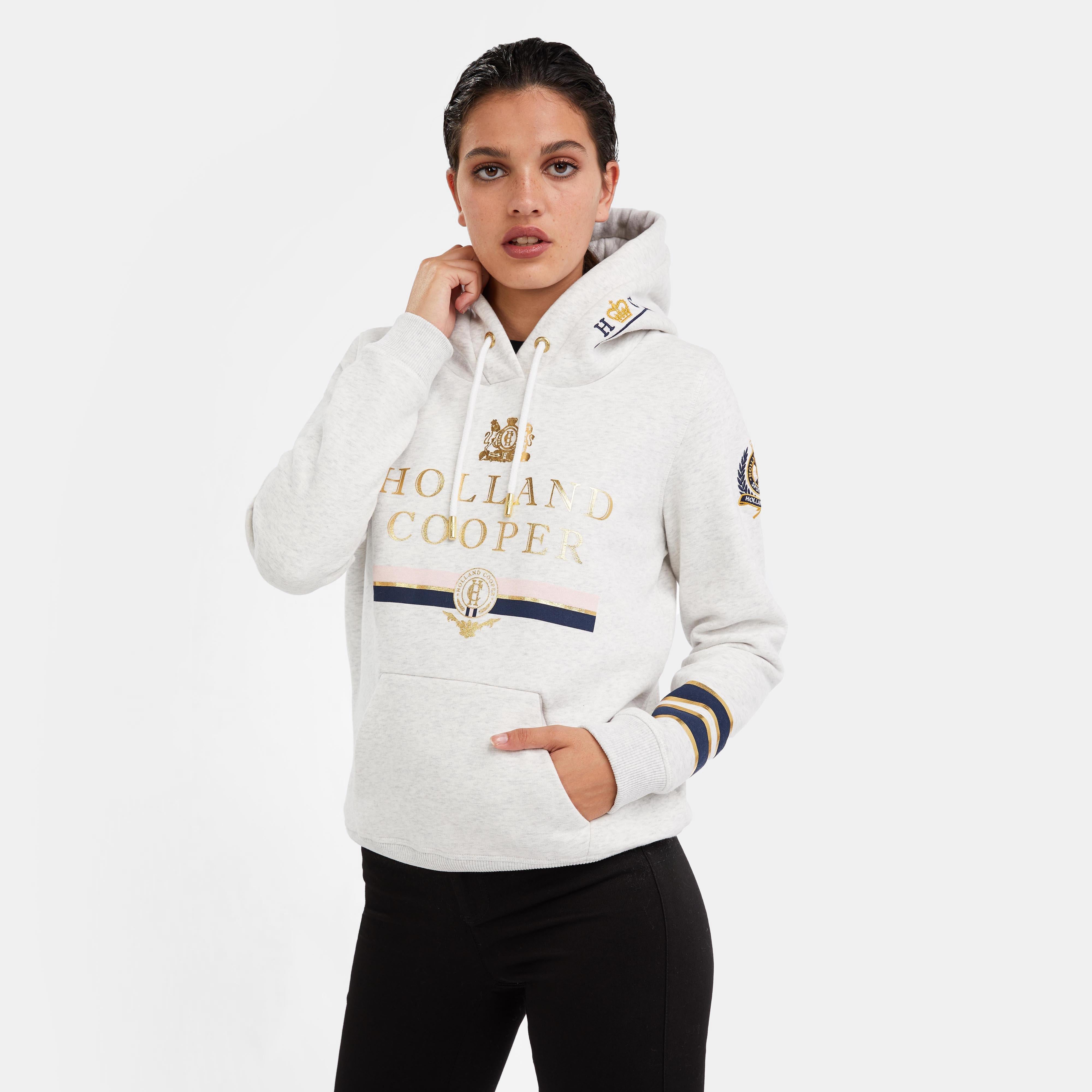 Holland Cooper Womens Heritage Hoodie Ice Grey – Naylors