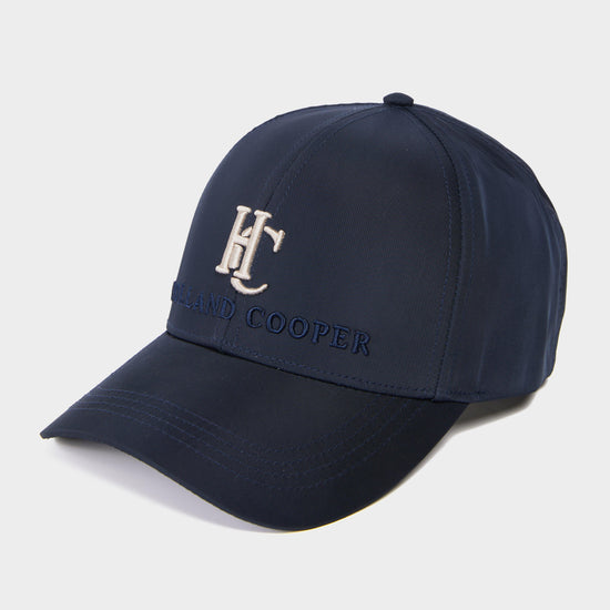 Womens Burghley Equestrian CapInk Navy Monogram