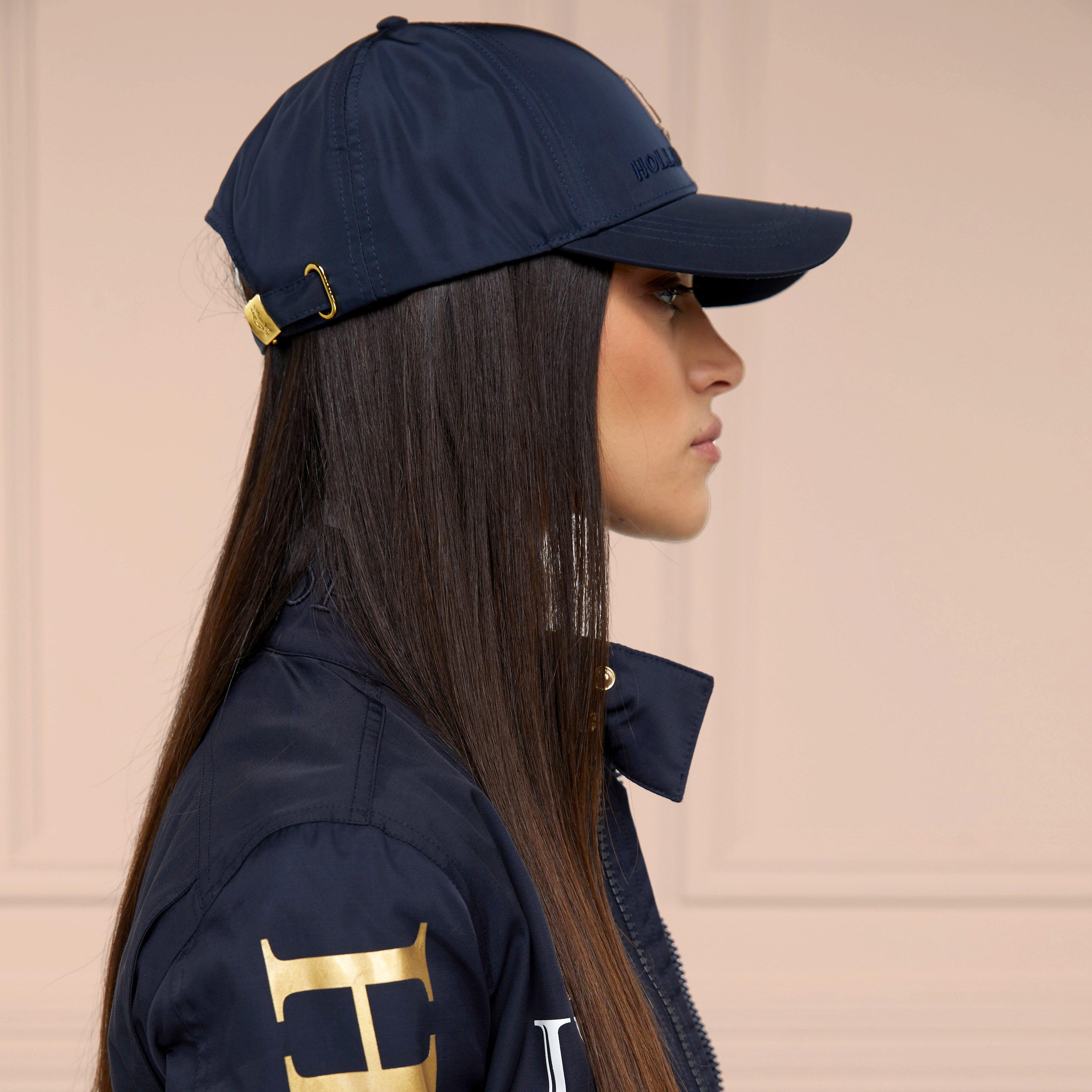 Womens Burghley Equestrian CapInk Navy Monogram