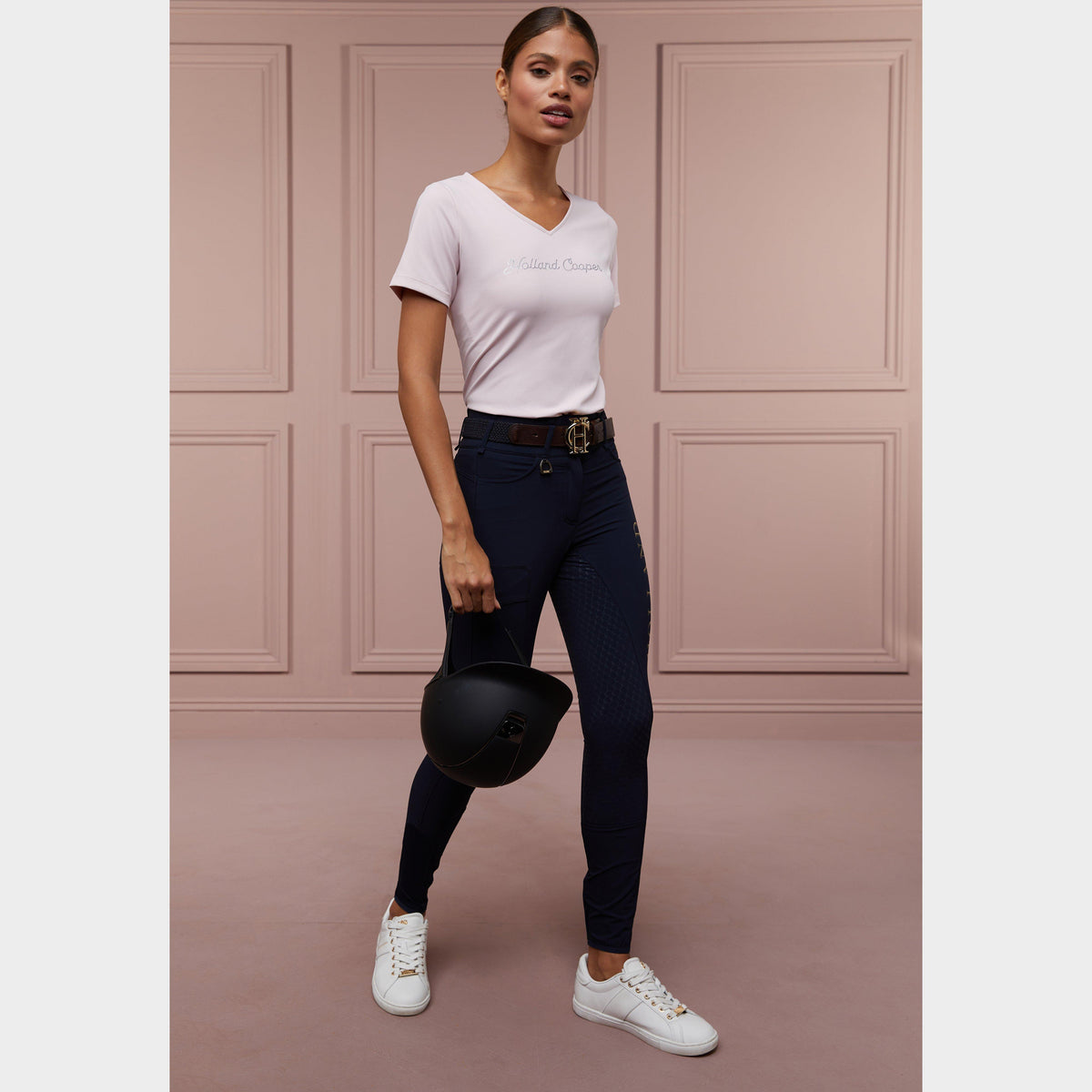 Womens Training V-Neck Tee Blush