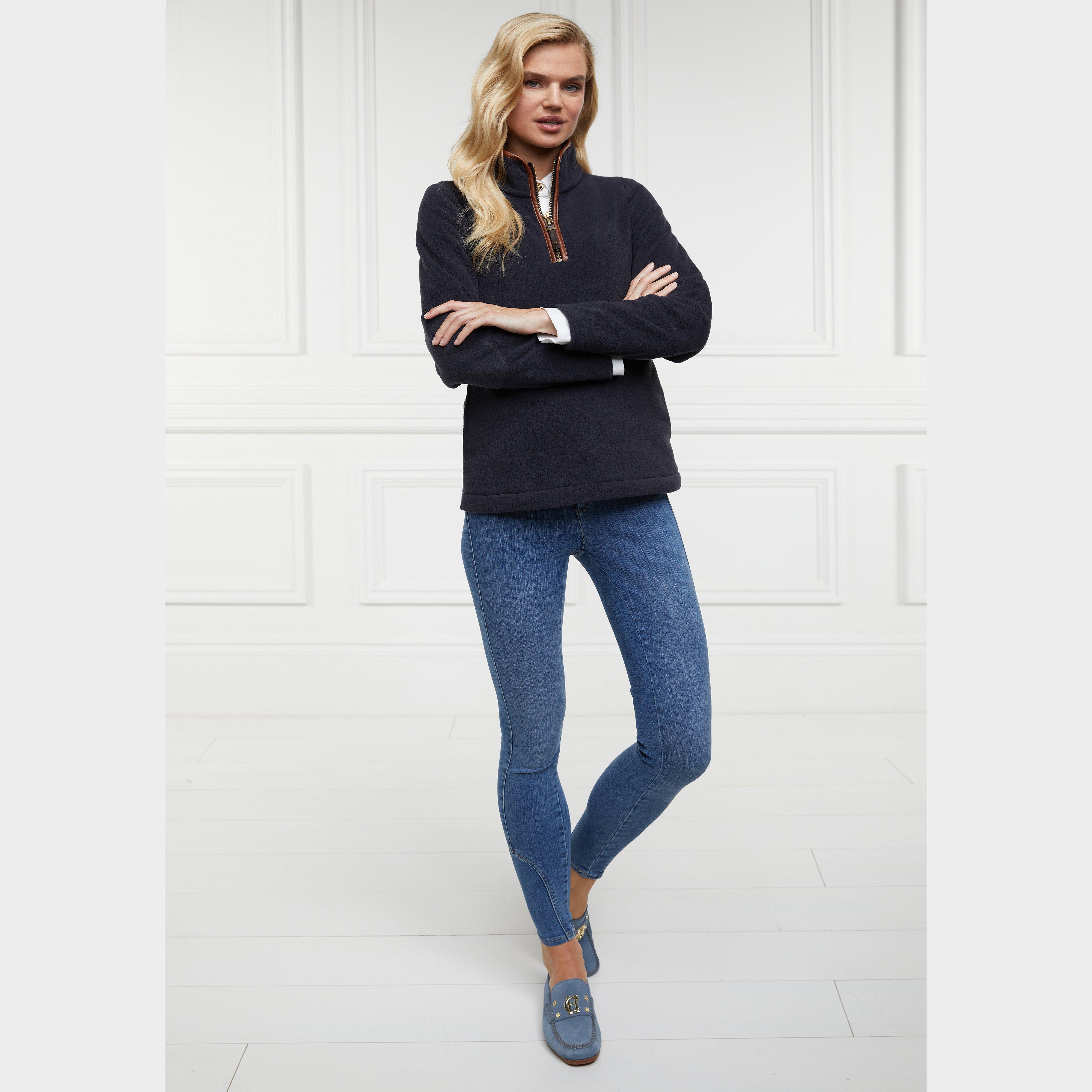 Womens Country Half Zip Fleece Ink Navy