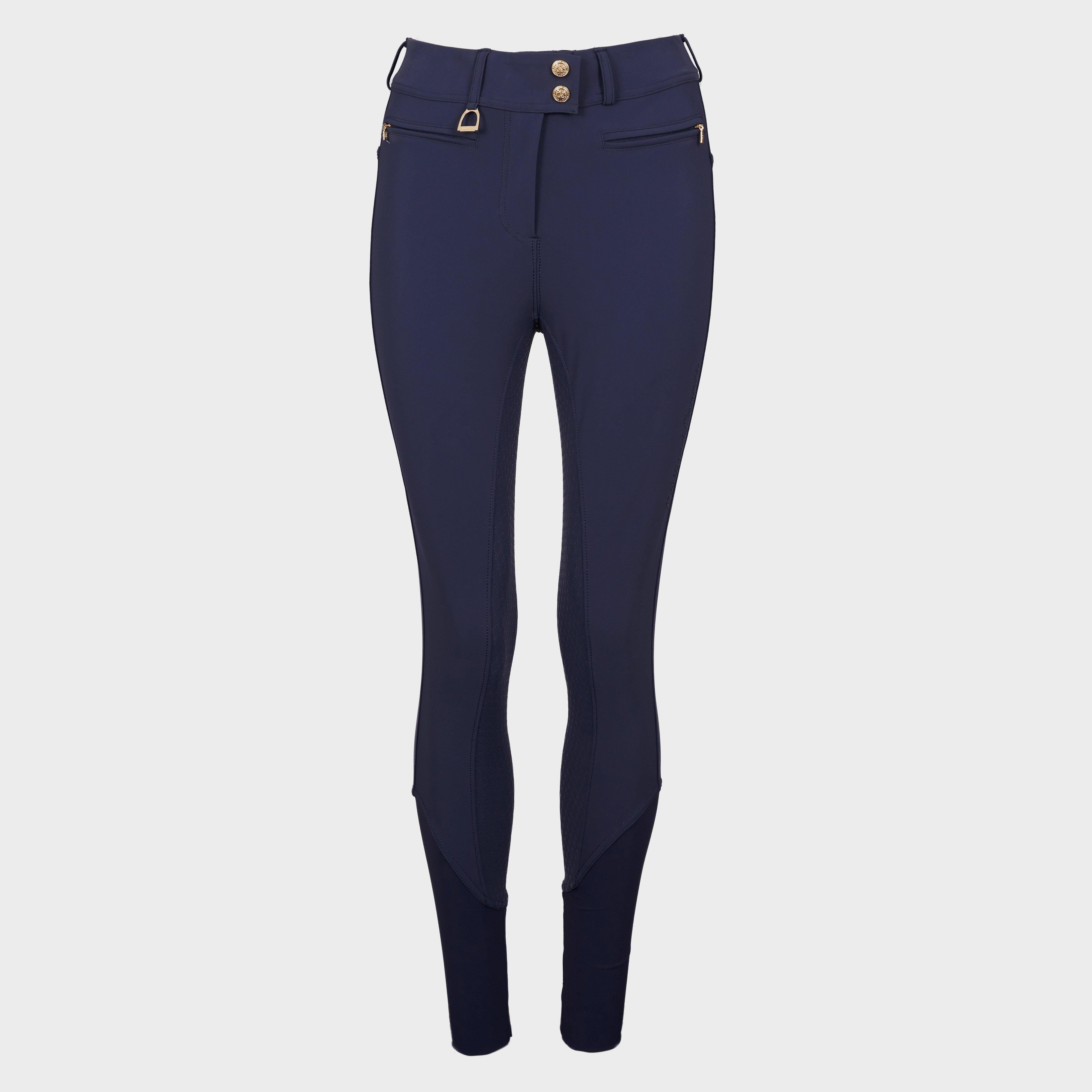 Womens Premium Mid Rise Breeches Yale Blue