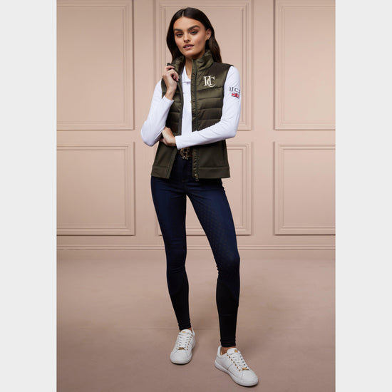 Womens Hybrid Gilet Heritage Khaki