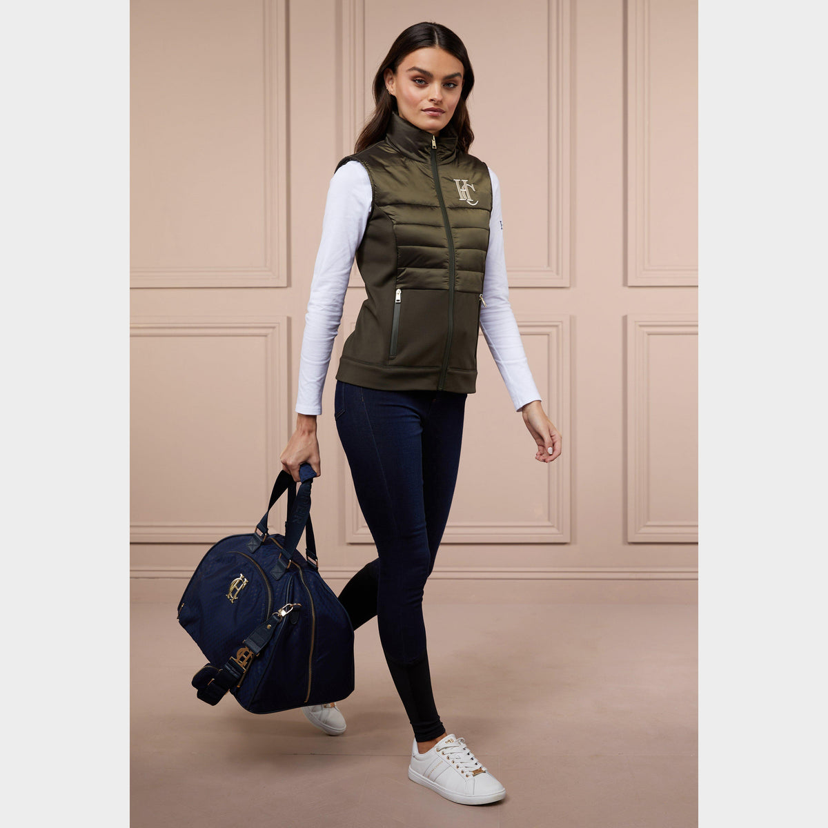 Womens Hybrid Gilet Heritage Khaki